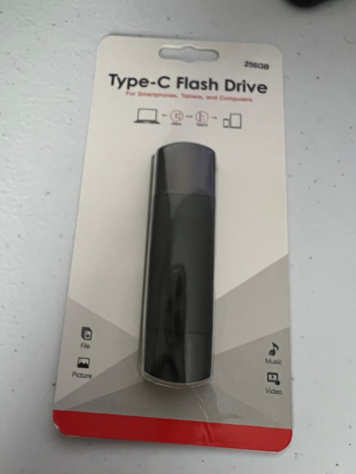 JOIOT 128GB USB C Flash Drive Dual USB 3.0 Flash Drive Type C + USB A Portable Type-C Flash Drive 2-in-1 USB-C Thumb Drive for Smartphone Tablet Computer Mac iPhone 15 Black customer photo 2
