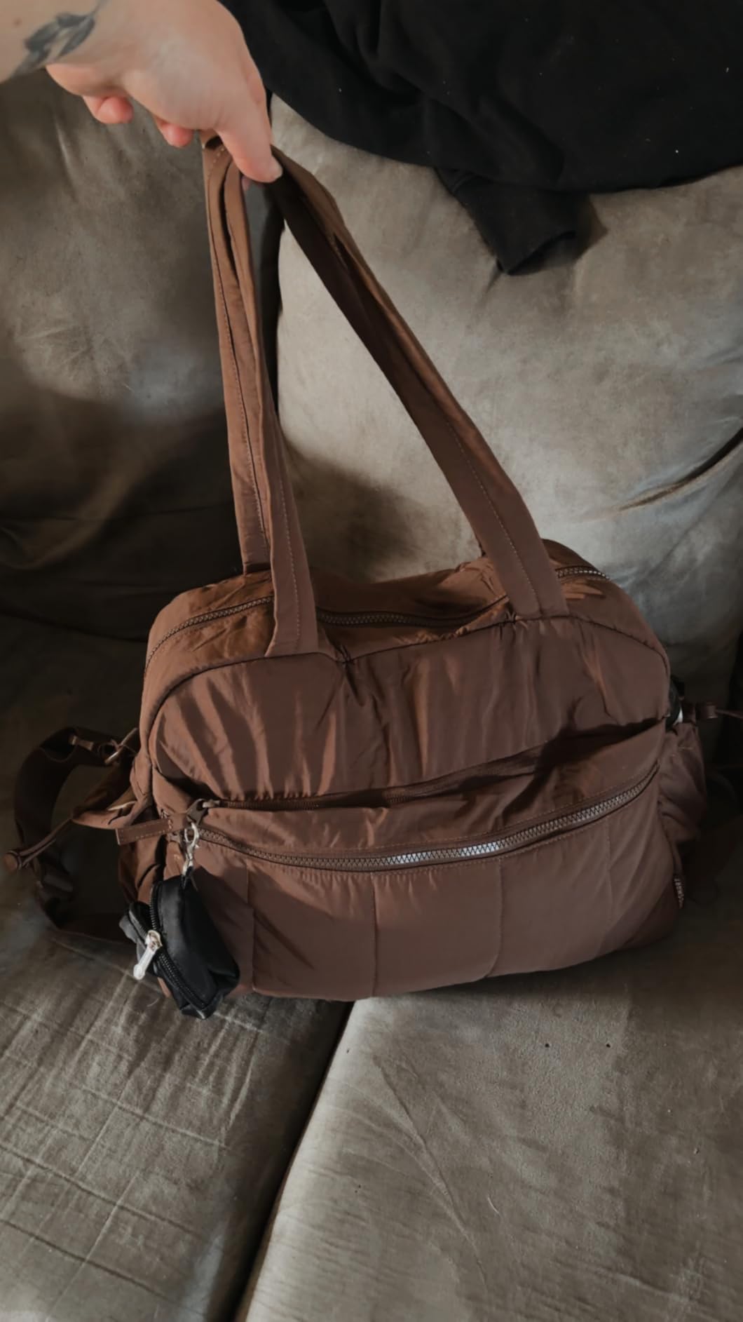 Gym Bag for Women, Duffle Bag for Travel with Wet Pocket, Lightweight Carry on Weekender Duffel, Water Resistant customer photo 1