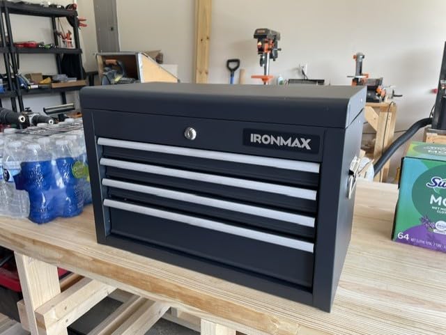 Goplus Tool Chest, 5-Drawer Rolling Cabinet with Detachable Top Toolbox, Lockable Wheels, Lock Bar, Metal Storage Cart for Garage Workshop customer photo 1
