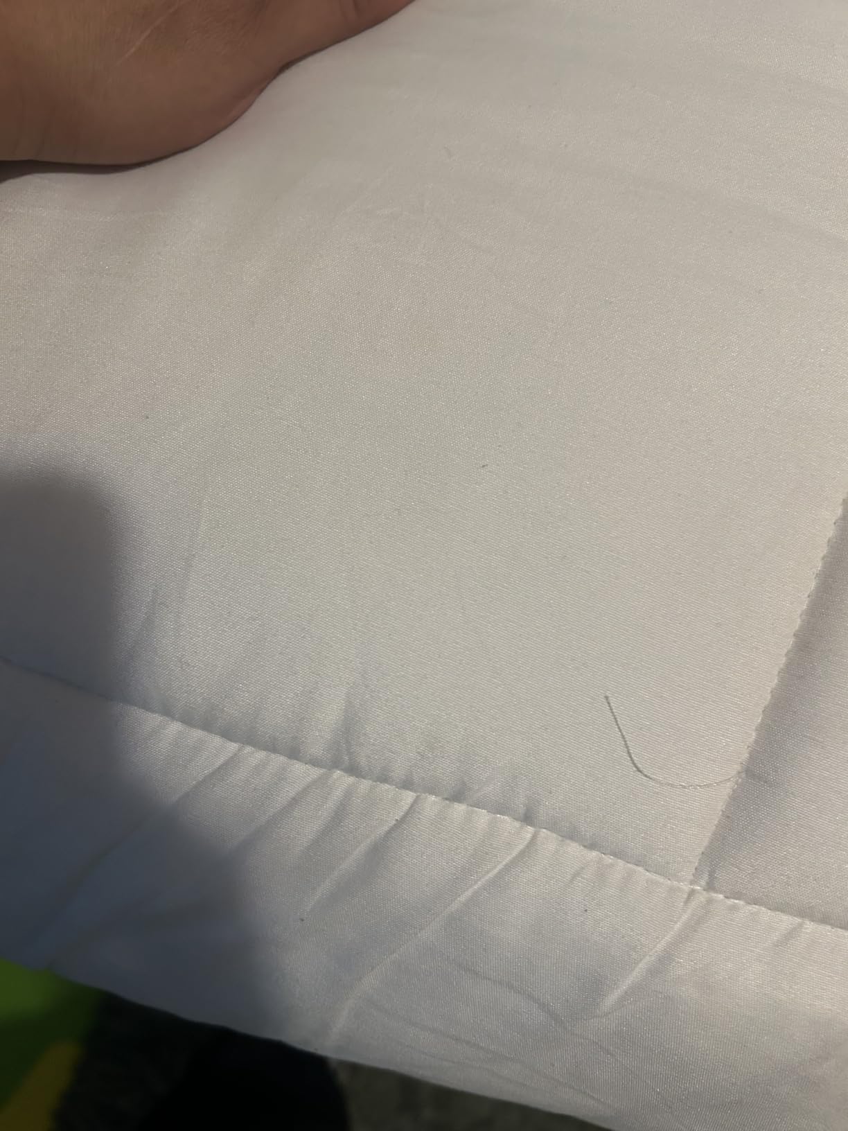 Niagara Sleep Solution Cloud-Like Queen Mattress Topper - 100% Cotton Top Mattress Pad for Back Pain Relief - Breathable & Naturally Cooling for Hot Sleepers, White customer photo 1