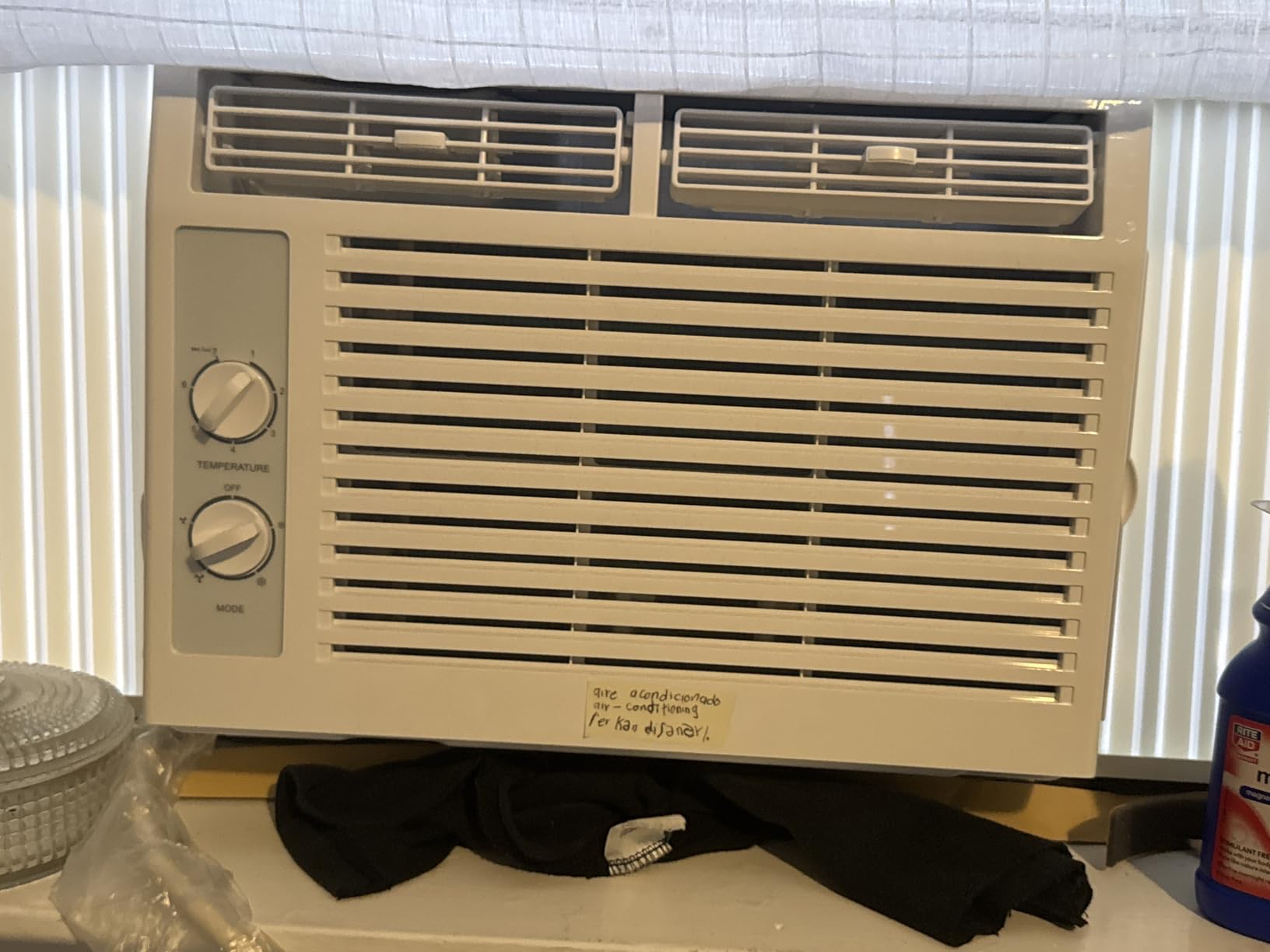 ZAFRO 5000BTU Window Air Conditioners Cool Up to 150 Sq Ft,Quiet Operation Window AC Unit with 2 Cool&Fan Functions,Easy to Use Mechanical Control,Washable Filter,Easy Install Kit,for Small Room,White customer photo 2