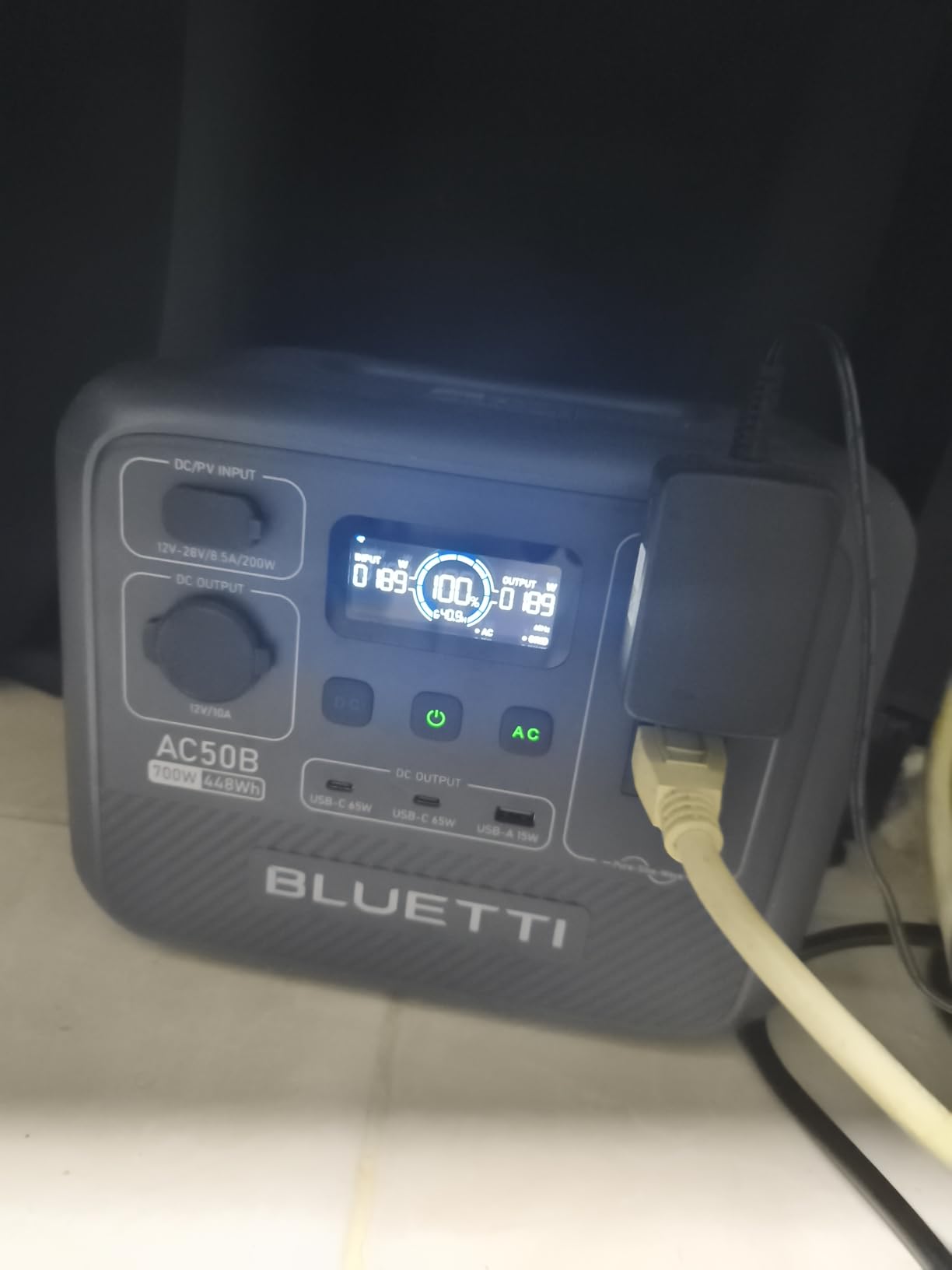 Bluetti AC50B Portable Power Station, 448Wh Solar Generator LiFePO4 Battery Backup w/ 2x 700W AC Outlets (Power Lifting 1000W), 0-80% in 45 Min customer photo 2