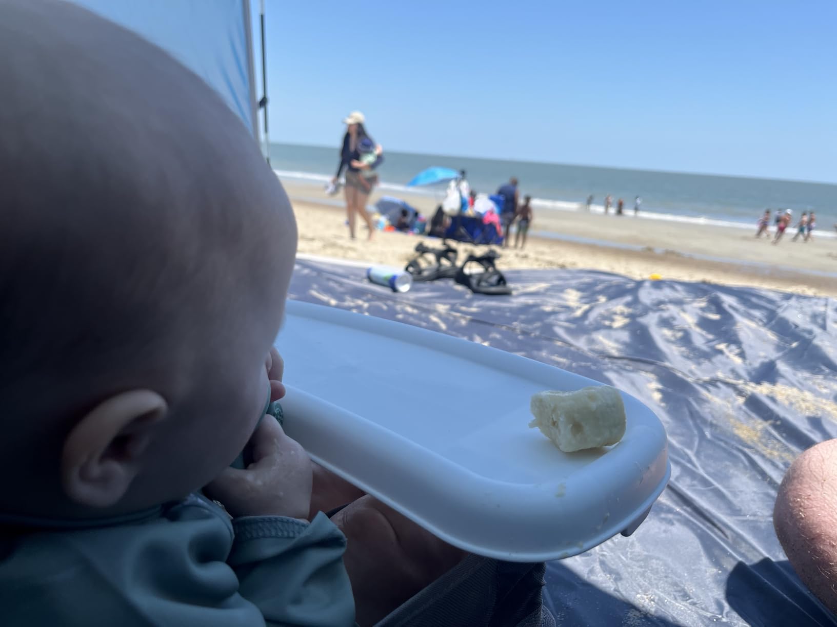 Bright Starts Pop 'N Sit Portable Booster, Indoor/Outdoor Use, Floor Seat with Feeding Tray, Pink, 6 Mos - 3 Yrs customer photo 1