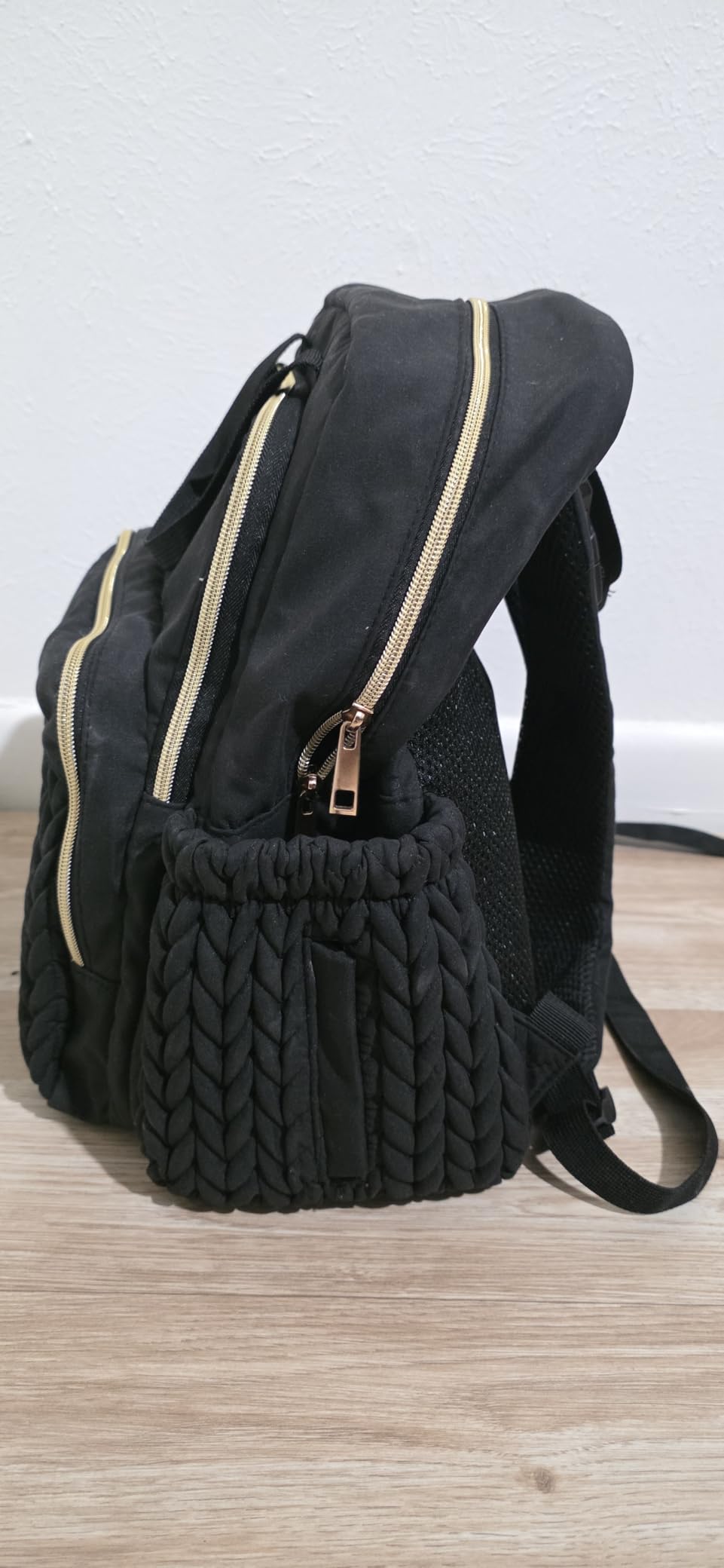 mommore Diaper Bag Backpack, Stylish Travel Baby Bag with Insulated Pockets, Changing Pad and Stroller Straps for Toddler (L-Brown Taupe, Large-27L) customer photo 1