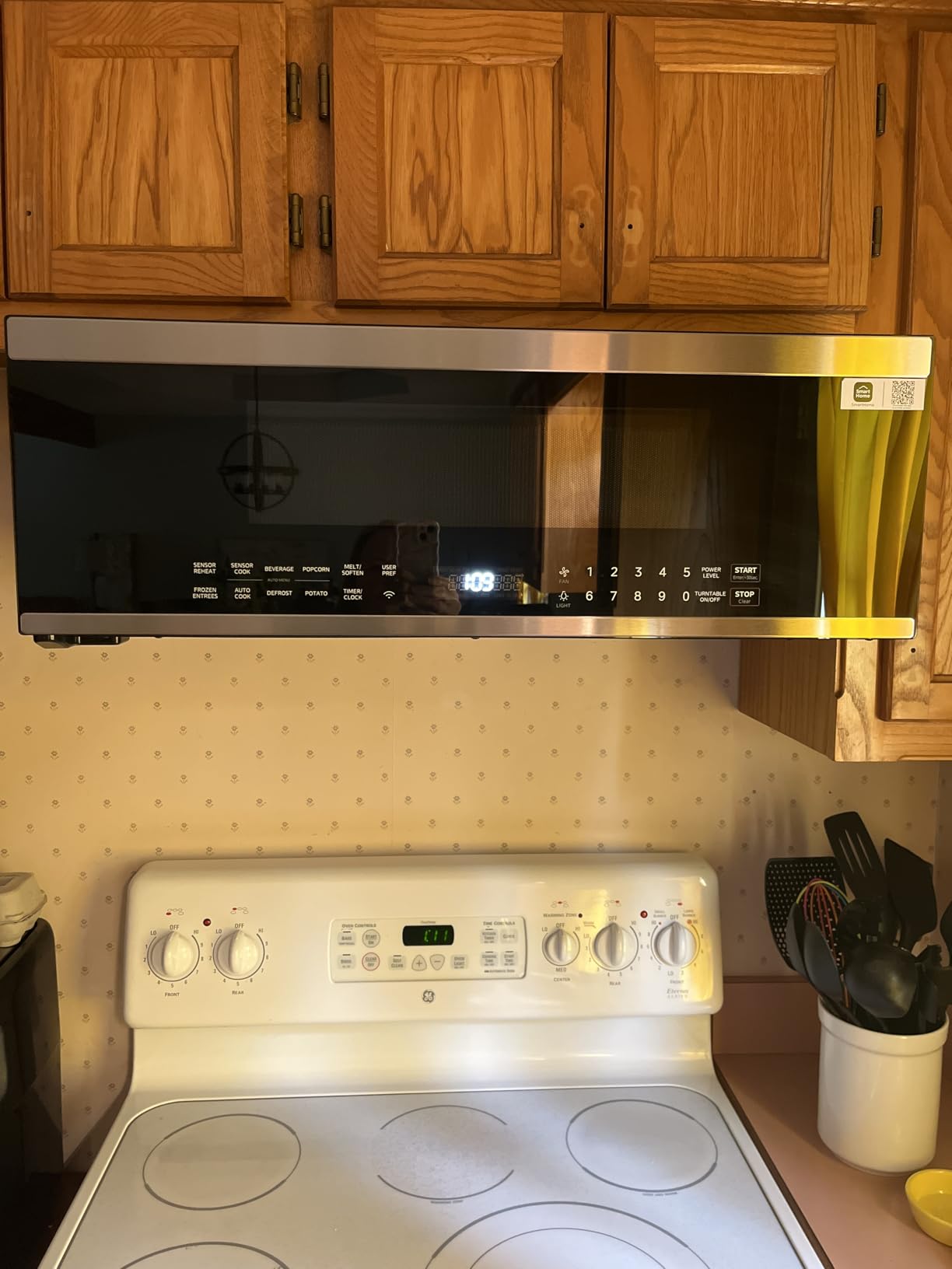 Midea MMO12S3ASTZ Over the Range Microwave Oven, 1.2 Cu.ft Slim Microwaves with Sensor Cook, Stainless Steel Microwaves, 1000W heating power with 400CMF vent fan customer photo 2
