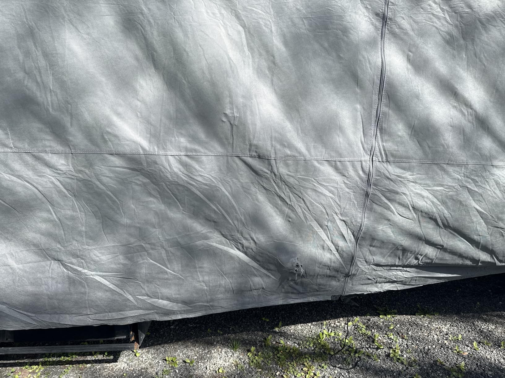 RVMasking Travel Trailer RV Cover 24-26ft, 7 Layers Extra-Thick Camper Cover Waterproof Windproof for Toy Hauler with 4 Tire Covers & Tongue Jack Cover & Propane Tank Cover, Dark Gray customer photo 2