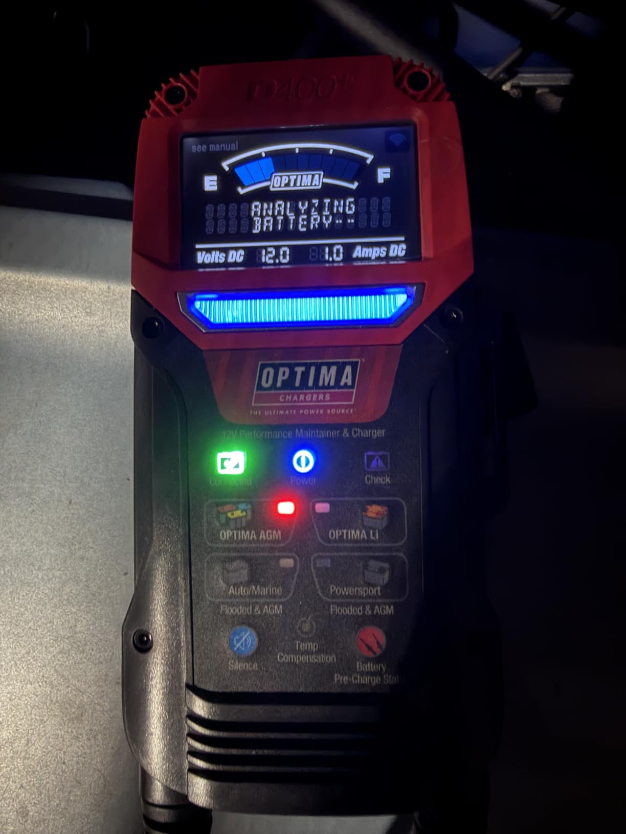 OPTIMA Batteries Digital 400+ 12 Volt Battery Maintainer and Charger for AGM, Lithium, Automotive, Marine and Powersport Batteries customer photo 2
