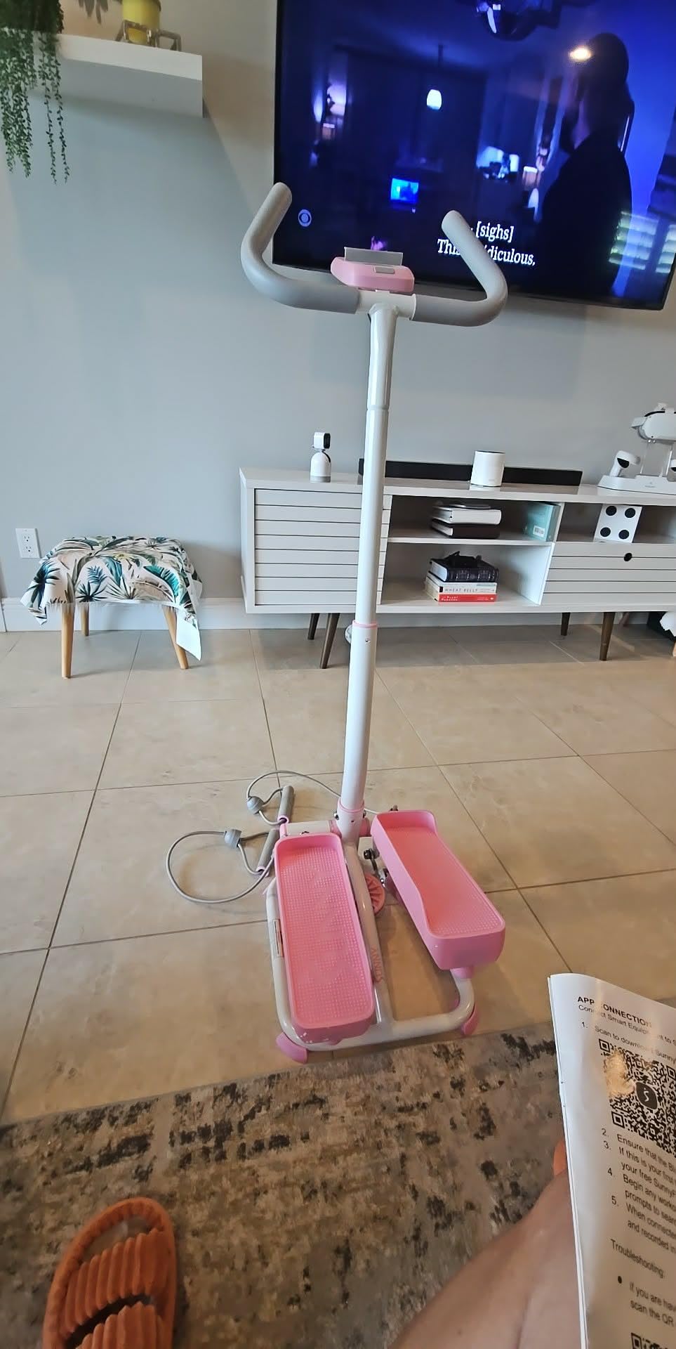Total Body 2-in-1 Smart Stepper Machine for Home with Handlebar and Resistance Bands customer photo 2