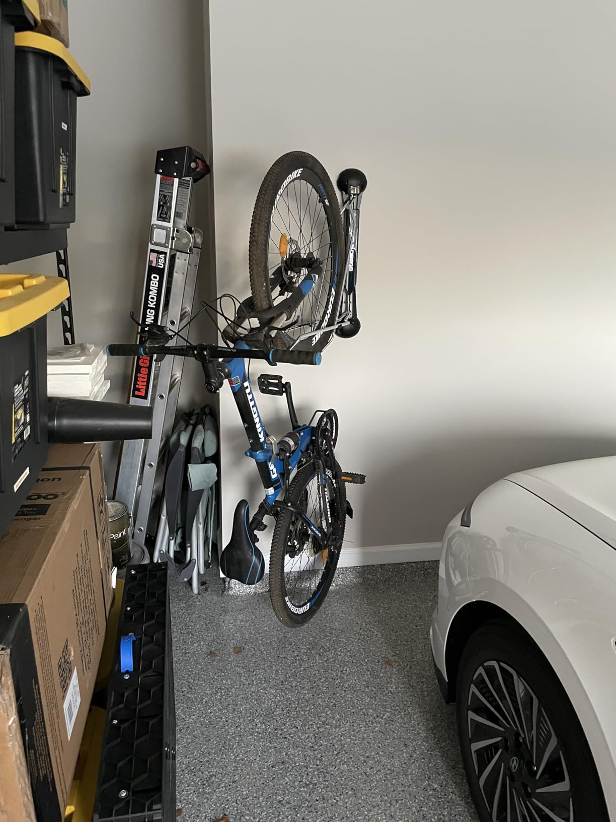 Steadyrack Bike Rack for Road Bikes - The Original Wall Mounted Vertical Bike Storage - Fits Narrow Tires - Space Saving Pivot Design customer photo 1