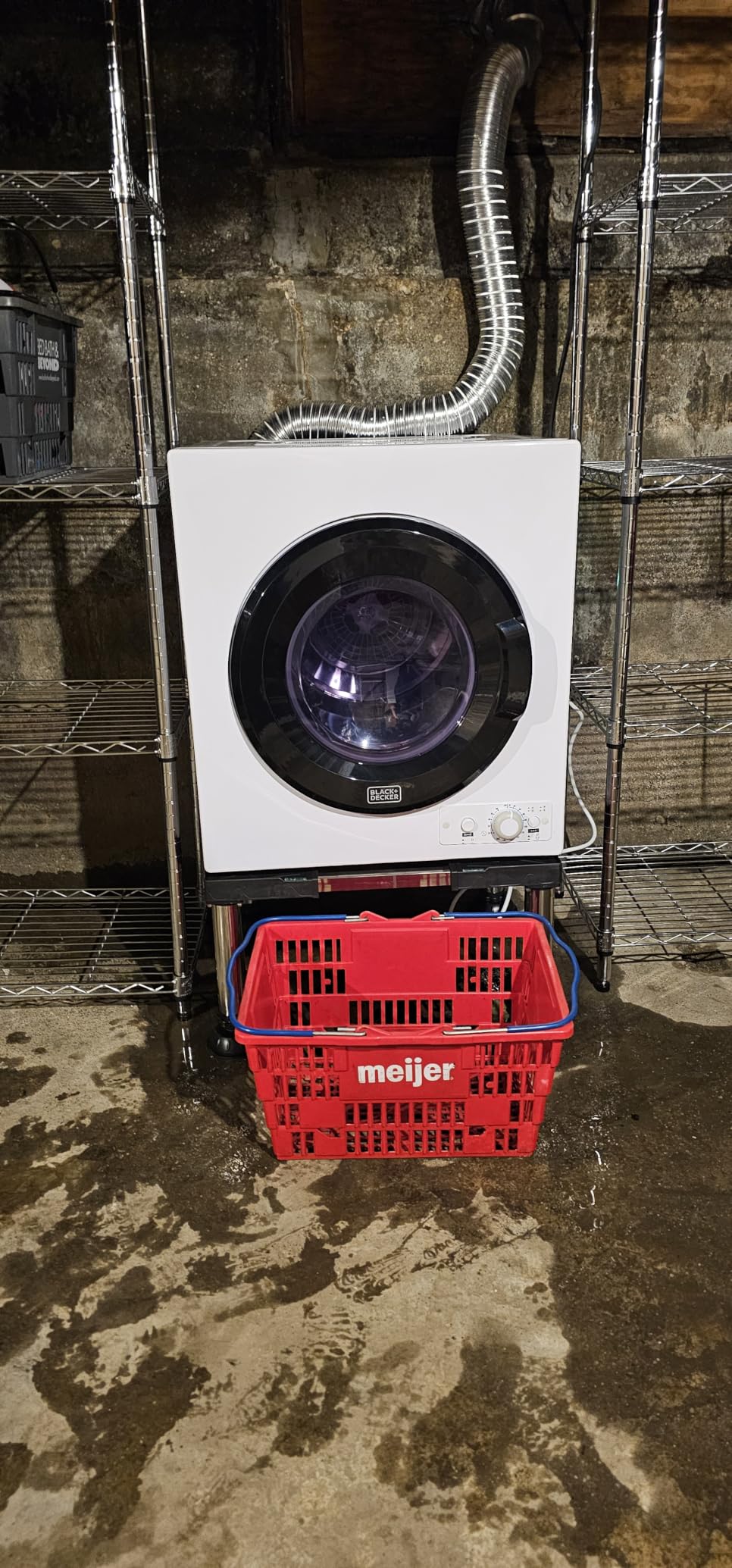 BLACK+DECKER 8.0 Cu. Ft. Electric Front Load Dryer with Steam, Clothes Dryer with LED Display, 12 Cycle Selections, ENERGY STAR, 240V, BFLD80ME, White customer photo 1
