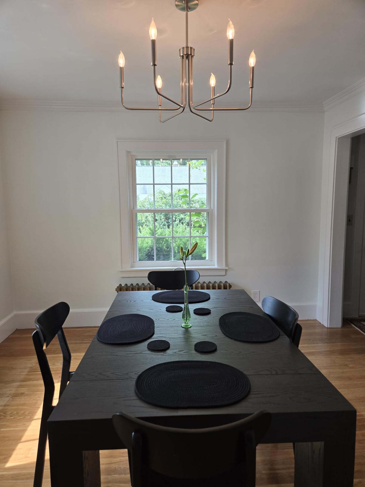 Transformer Table - Solid Wood Extendable Dining Table, Seats 2-12, Expandable Dining Room Table, Space-Saving Furniture, Expandable Dining Furniture, Brown (Table Only) customer photo 1