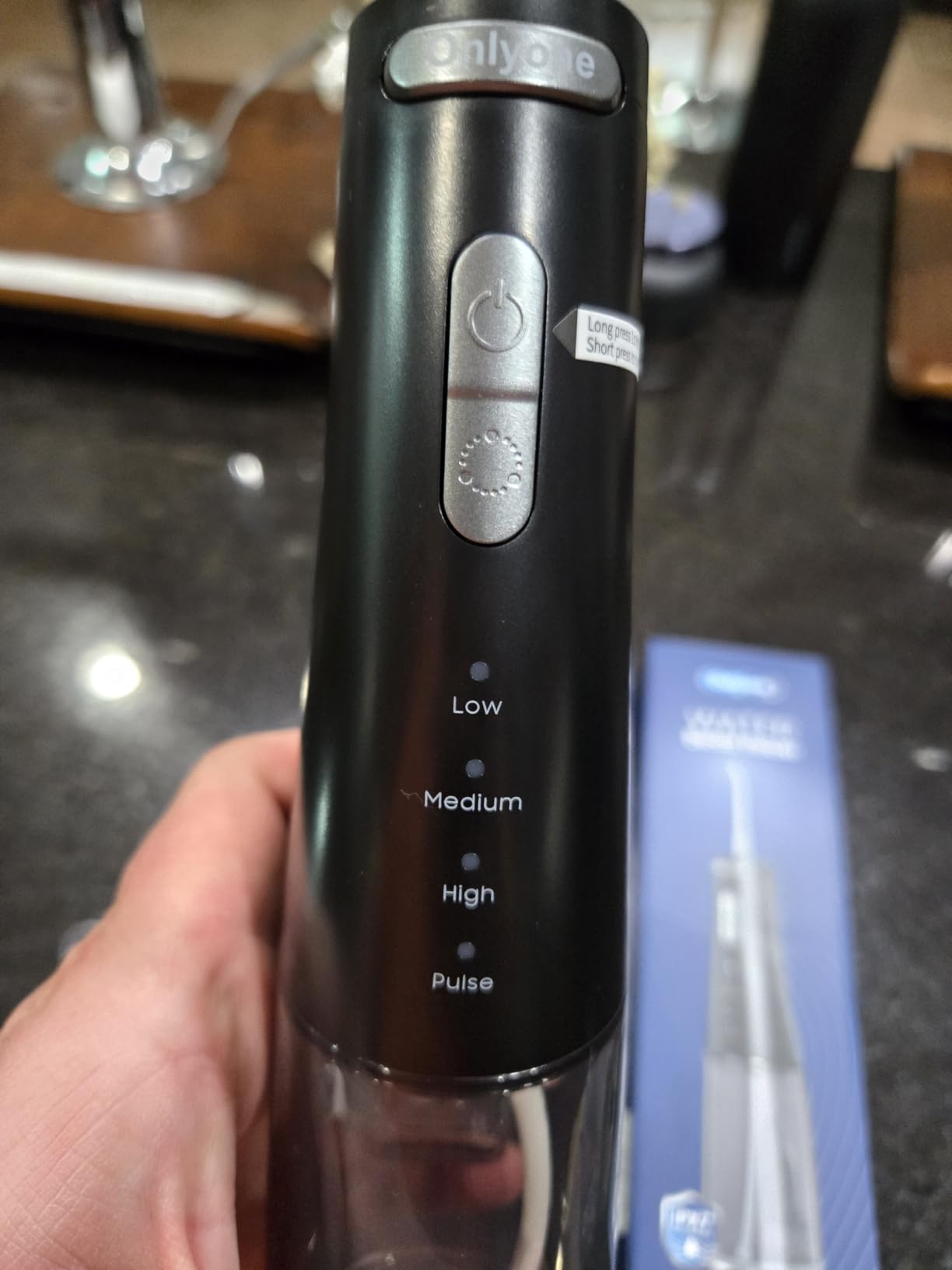 Onlyone Rechargeable Cordless Water Flosser with Adjustable Water Pressure for Daily Oral Care, Power Dental Flosser for Home and Travel Use, Portable Oral Irrigator for Sensitive Gums and Braces Care customer photo 2