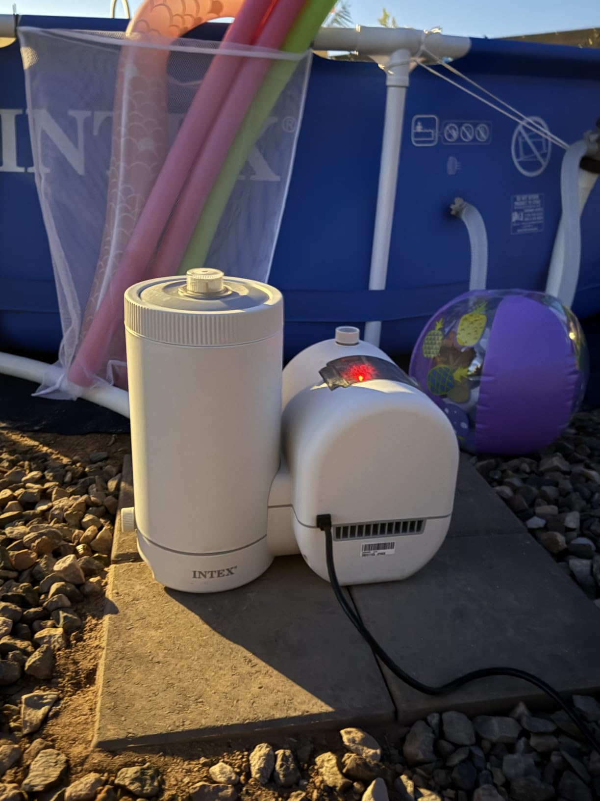 INTEX C2500 Krystal Clear Cartridge Filter Pump for Above Ground Pools: 2500 GPH Pump Flow Rate - Improved Circulation and Filtration - Easy Installation - Improved Water Clarity - Easy-to-Clean customer photo 1