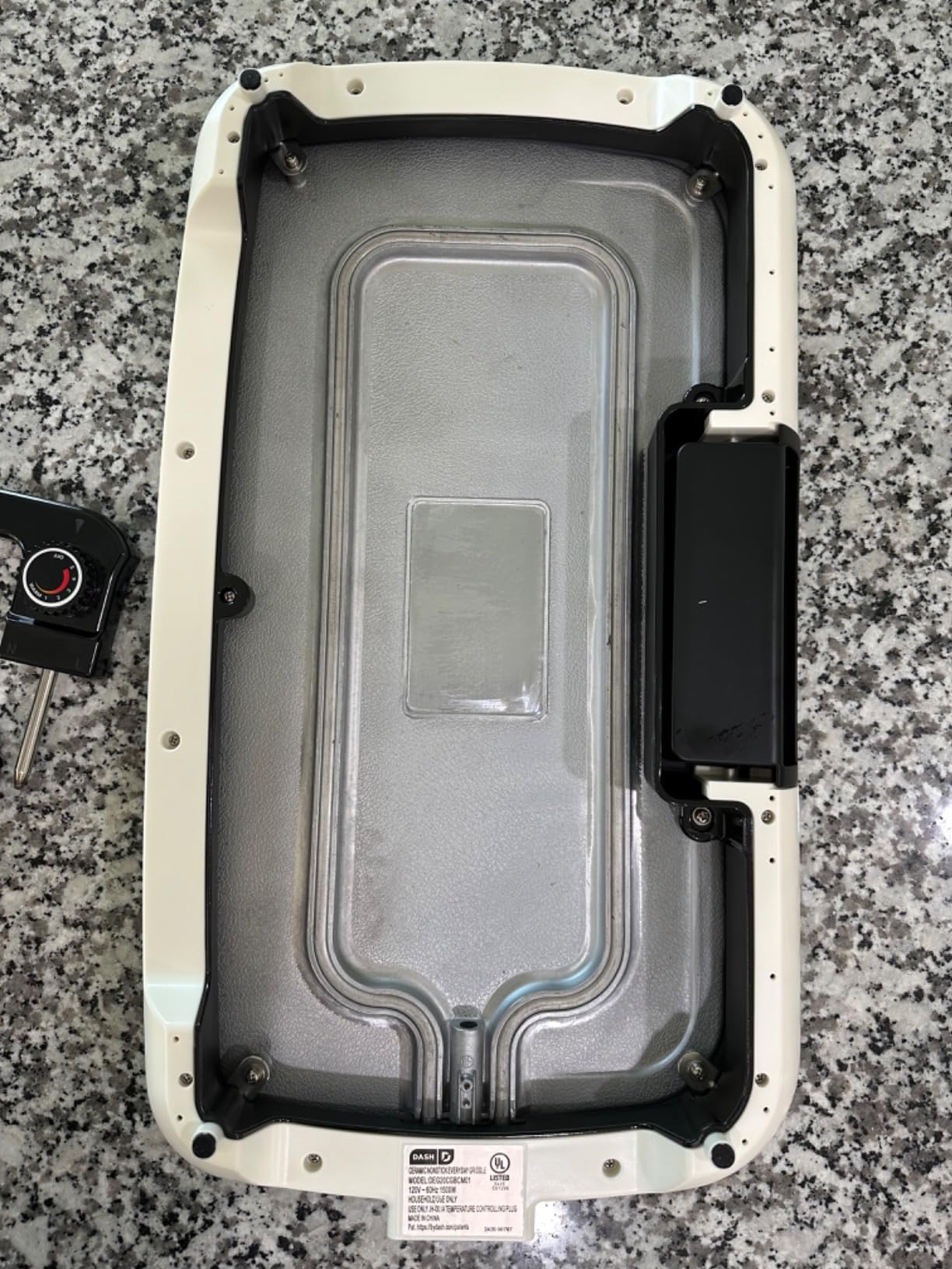 Dash Everyday Ceramic Electric Griddle - Includes Adjustable Temperature, Large Cooking Surface, and Removable Drip Tray For Pancakes, Burgers, and Breakfast - Cream customer photo 2