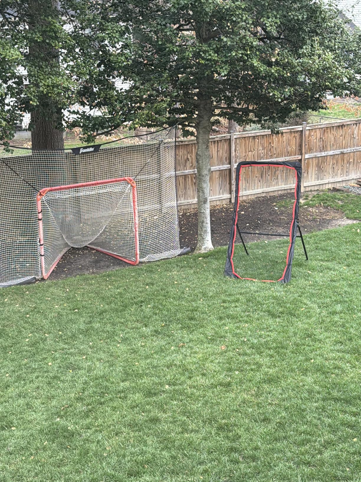 ZEALFEEL Lacrosse Rebounder, 4x7FT/4x6FT Volleyball Rebounder for Backyard with 5 Rebound Angles, Target Strip, Lacrosse Rebound Net Perfect for Lax Baseball Volleyball & Soccer Practice customer photo 2