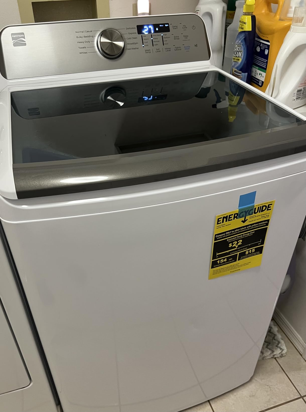 4.4 cu. ft. Top Load Washer with Triple Action Agitator for Tough Dirt & Stains - Reduce Laundry Time with Accela Wash & Express Wash - LED - White customer photo 1