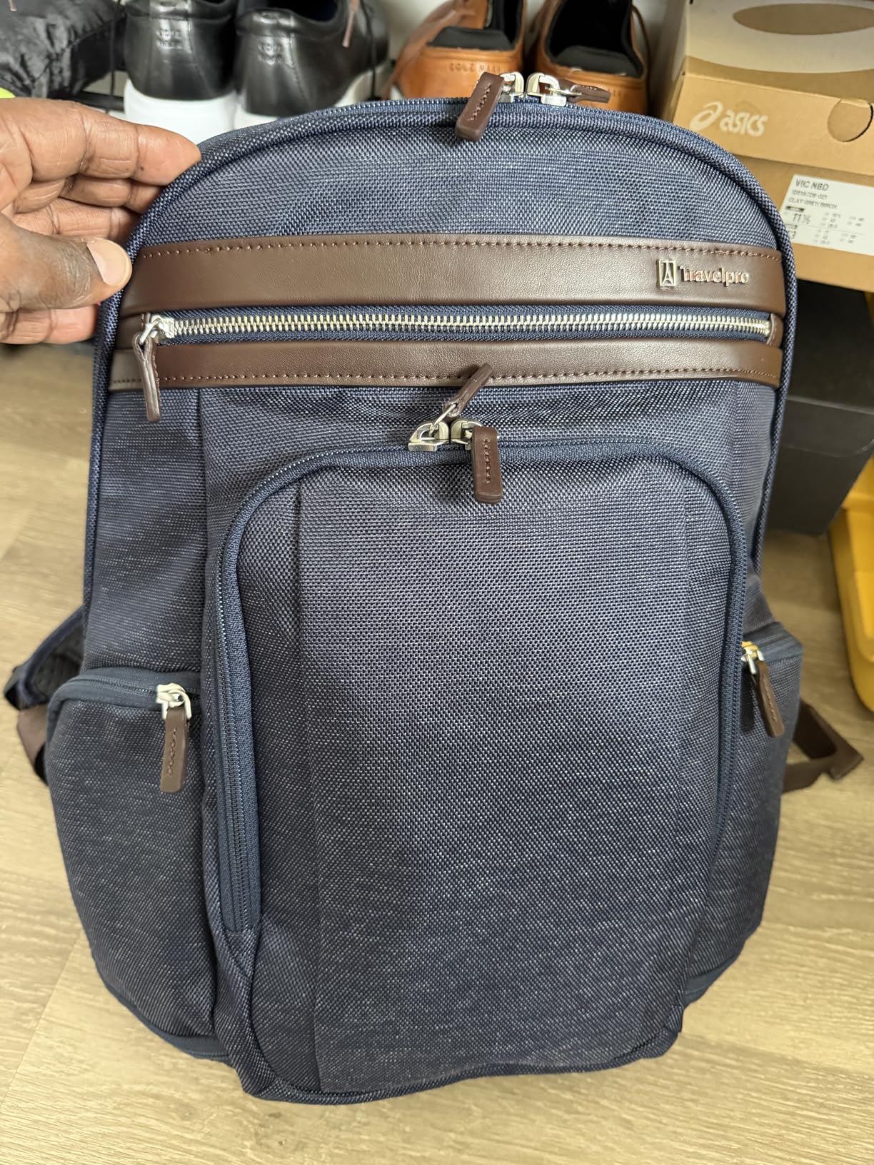 Travelpro Platinum Elite Business Laptop Travel Backpack, Fits up to 16 Inch Laptop, Water Resistant, Men and Women, Vintage Grey customer photo 1