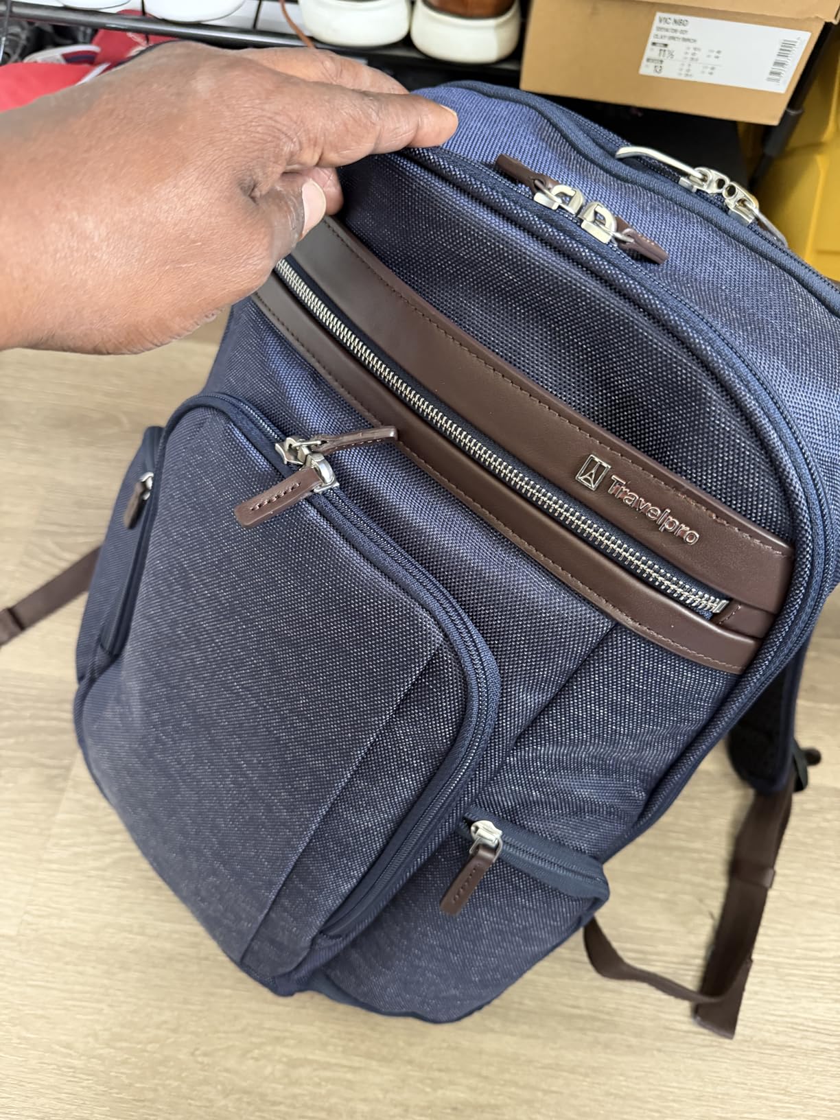 Travelpro Platinum Elite Business Laptop Travel Backpack, Fits up to 16 Inch Laptop, Water Resistant, Men and Women, Vintage Grey customer photo 2