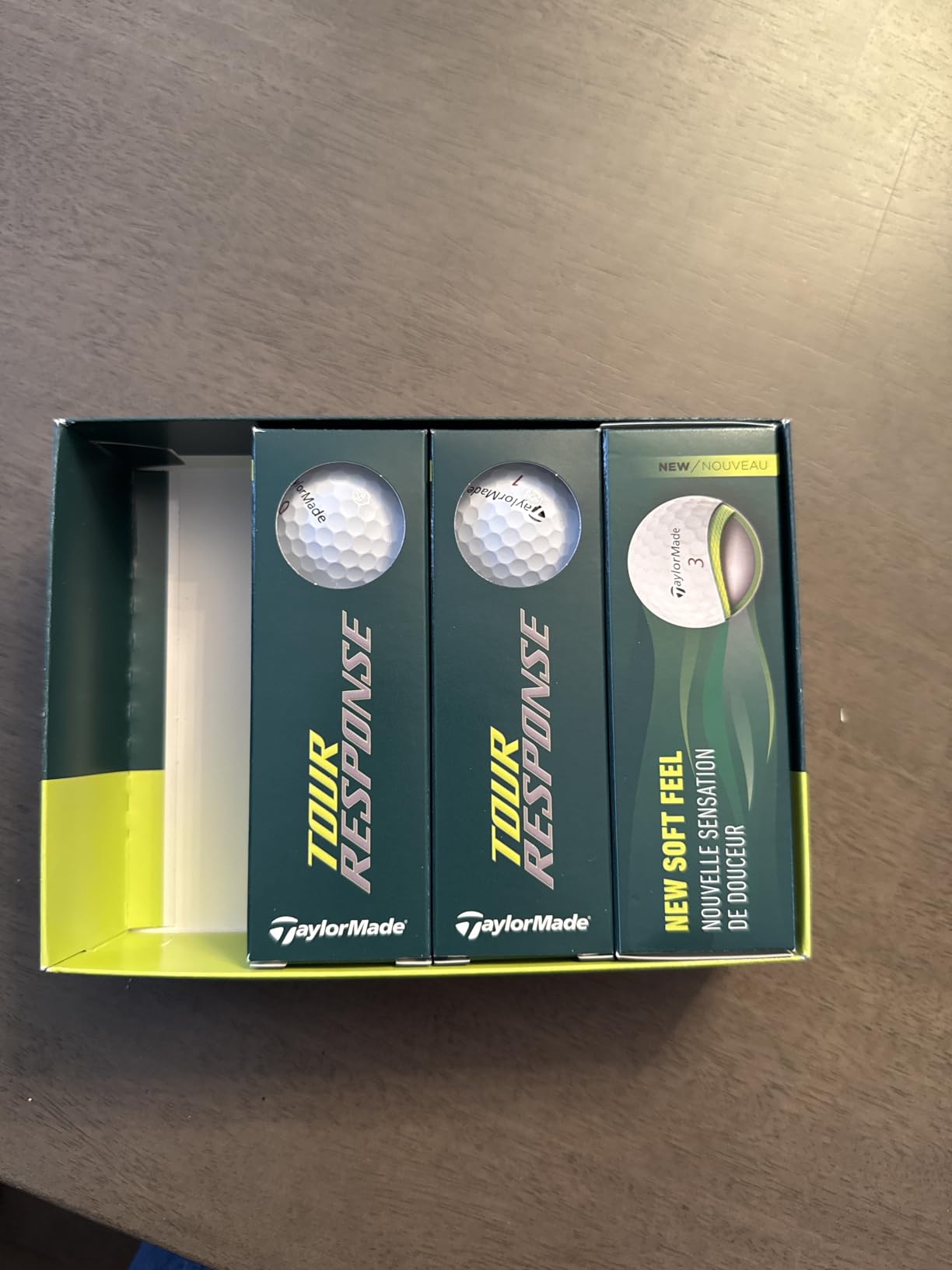 TaylorMade Tour Response Golf Balls, Enhanced 360° ClearPath Alignment, Speed Wrapped Core for Distance and Feel, Pack of 12 customer photo 2