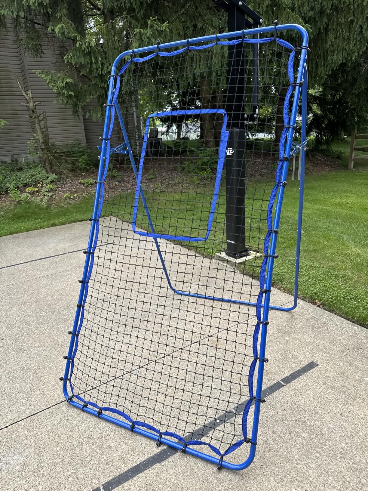 Volleyball Baseball Rebounder Net, Softball Rebounder Pitchback Net Quick Adjustments, Lacrosse Bounce Back Practice Equipment, Ideal for Outdoor Indoor and Backyard Training customer photo 2