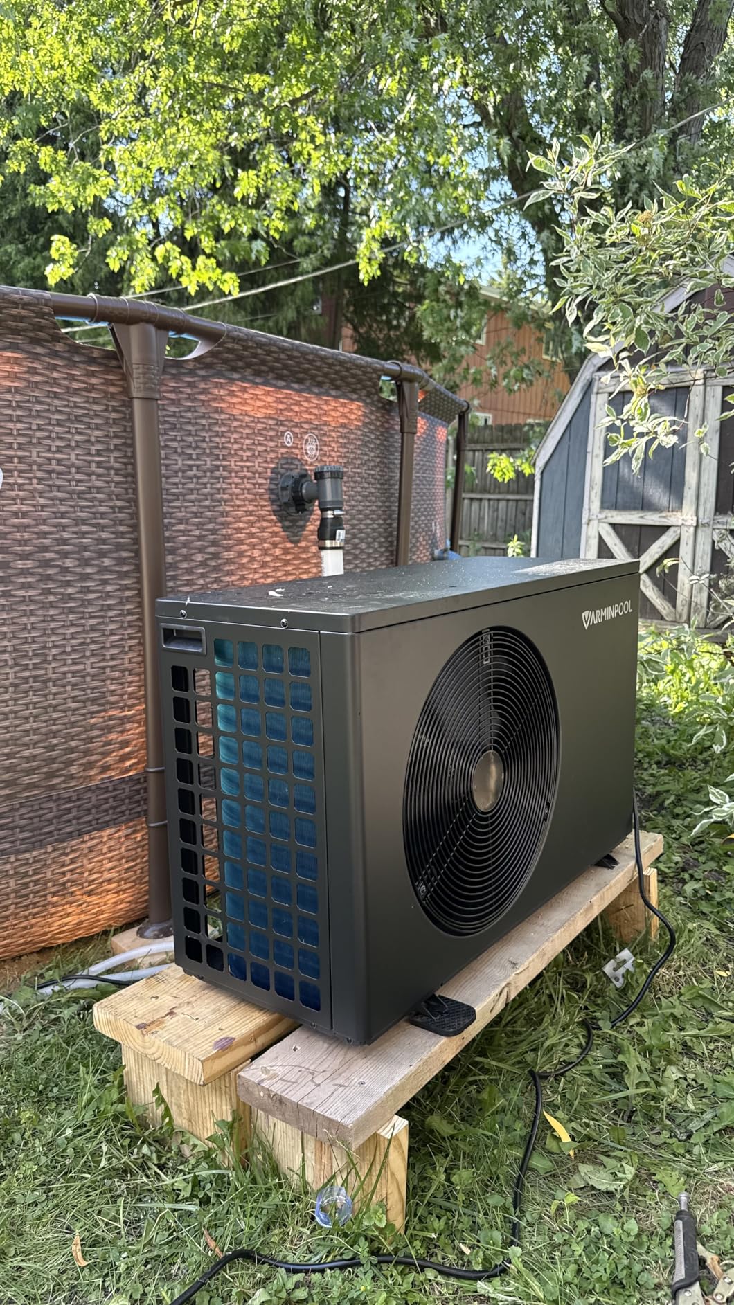 16000 BTU Heat Pump for Above Ground Pool up to 5000 Gallons, Pool Heater with Smart Inverter and WiFi Control Via App, 110V Swimming Pool Electric Heater, Titanium Heat Exchanger, V5 customer photo 2