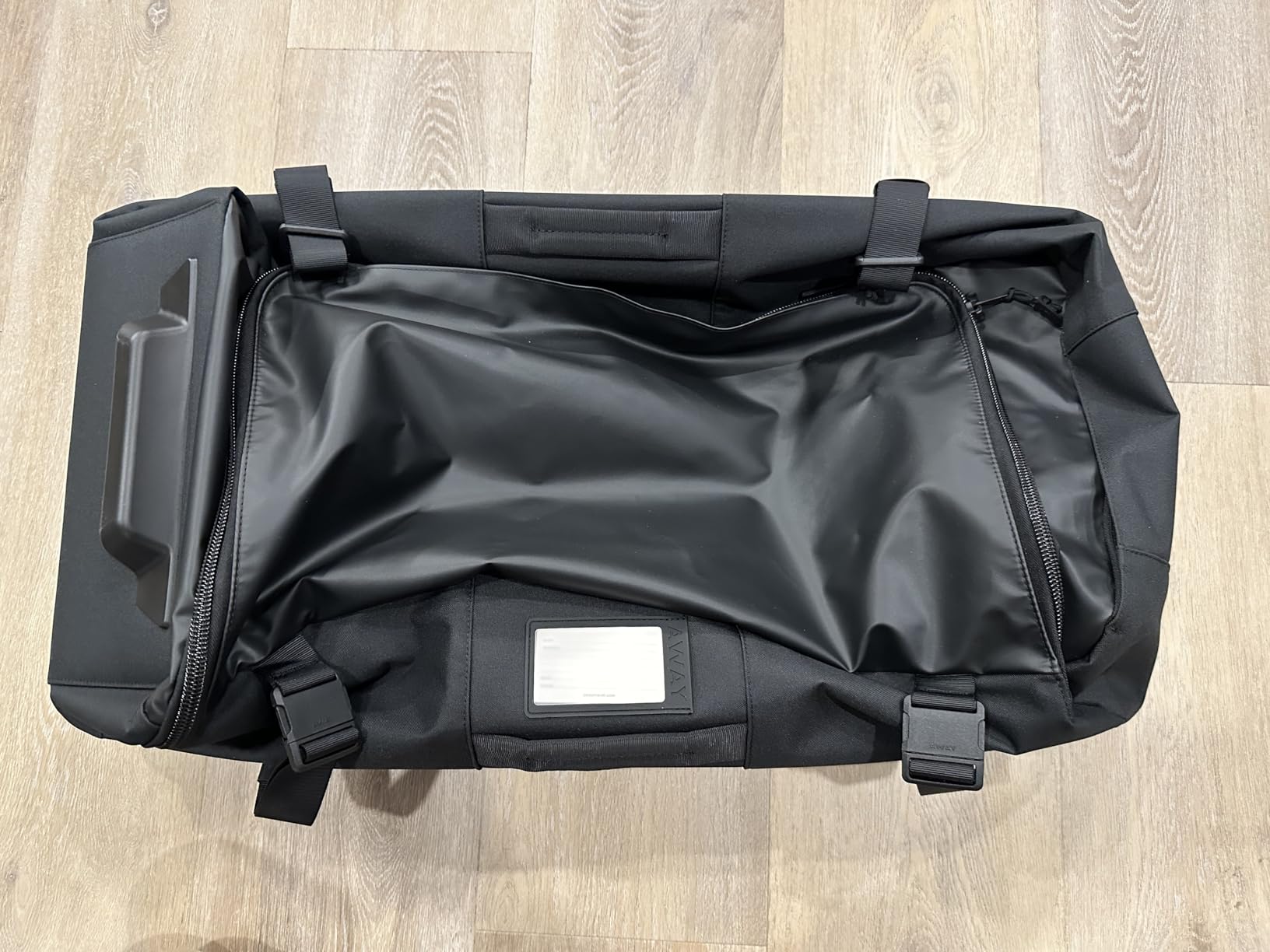 Away Active Rolling Duffle 85L - Large Travel Duffle Bag with Wheels, Durable Checked Luggage Suitcase for Men & Women, Foldable Weekender Bag, Forest Green customer photo 2