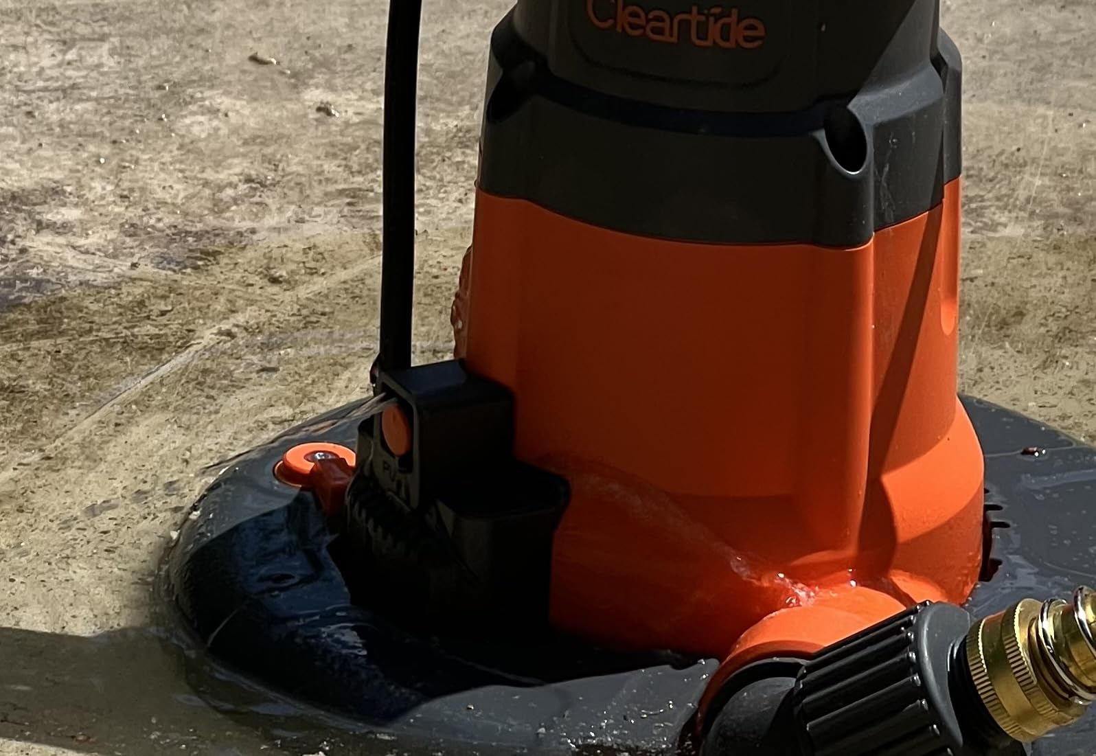 Cleartide Smart Automatic Water Pool Cover Pump, Submersible Pump Removes Water from Inground/Above Ground Winter Swimming Pools, 1/3 HP 2790 GPH customer photo 1