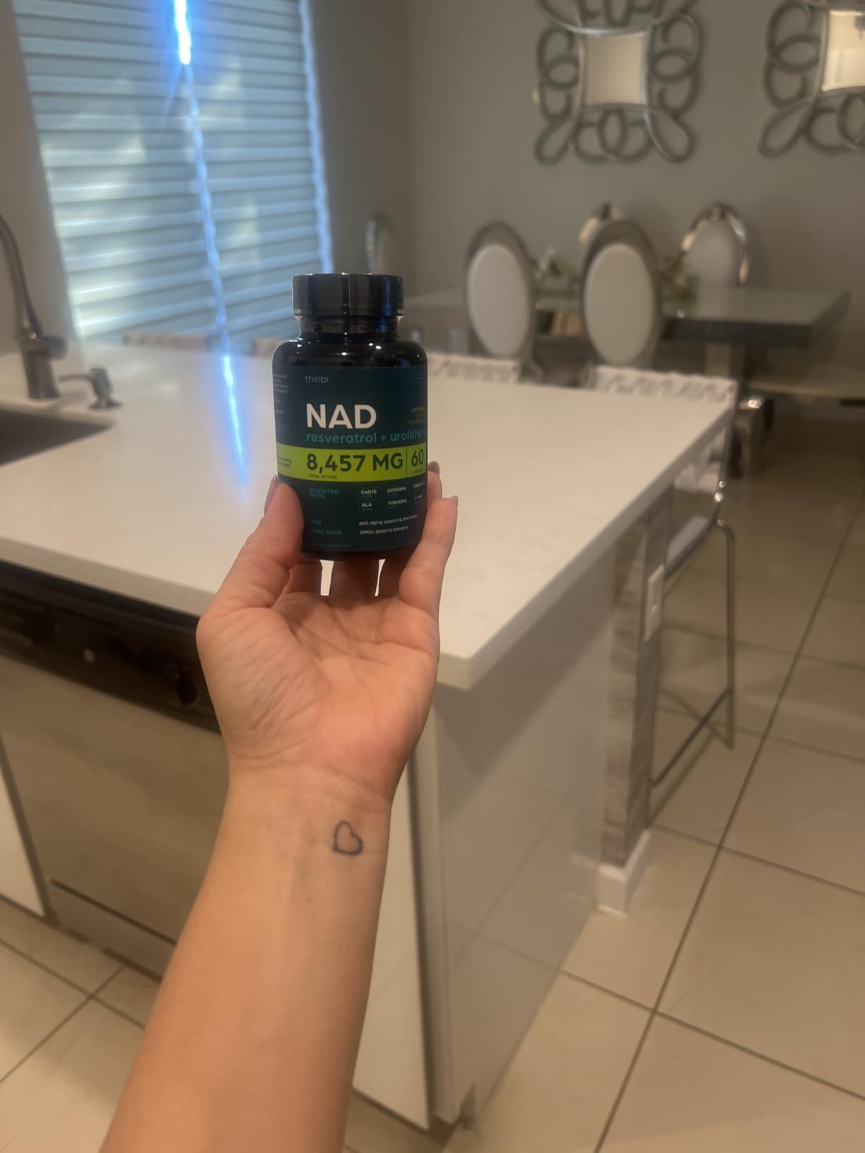 NAD Supplement Extra Strength NMN Alternative Liposomal + Green Tea for Women & Men with Urolithin A, Resveratrol, CoQ10, Alpha Lipoic Acid customer photo 2