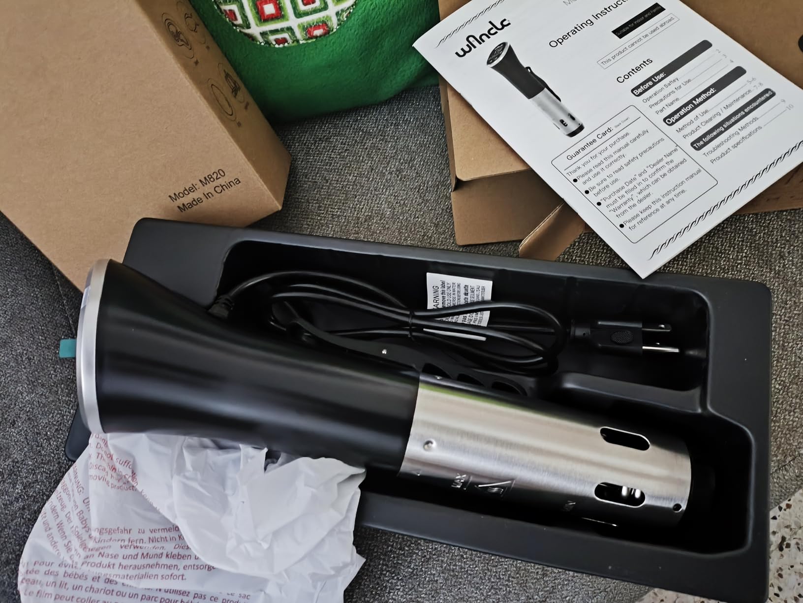 Sous Vide, Wancle 1100W Immersion Circulator, IPX7 Sous Vide Cooker, Small Space-Saving Design, Accurate Temperature Control, Black, 120V customer photo 2