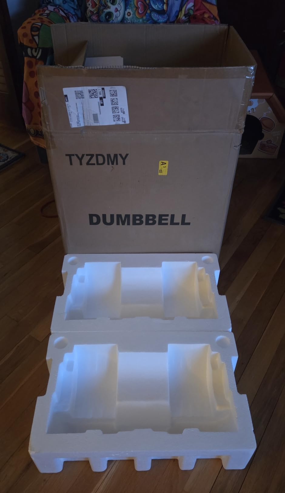 TYZDMY Adjustable Dumbbells Set of 2, Free Weights Dumbbells Set, 52.5 lbs pair 105 lbs, 15 in 1 customer photo 2
