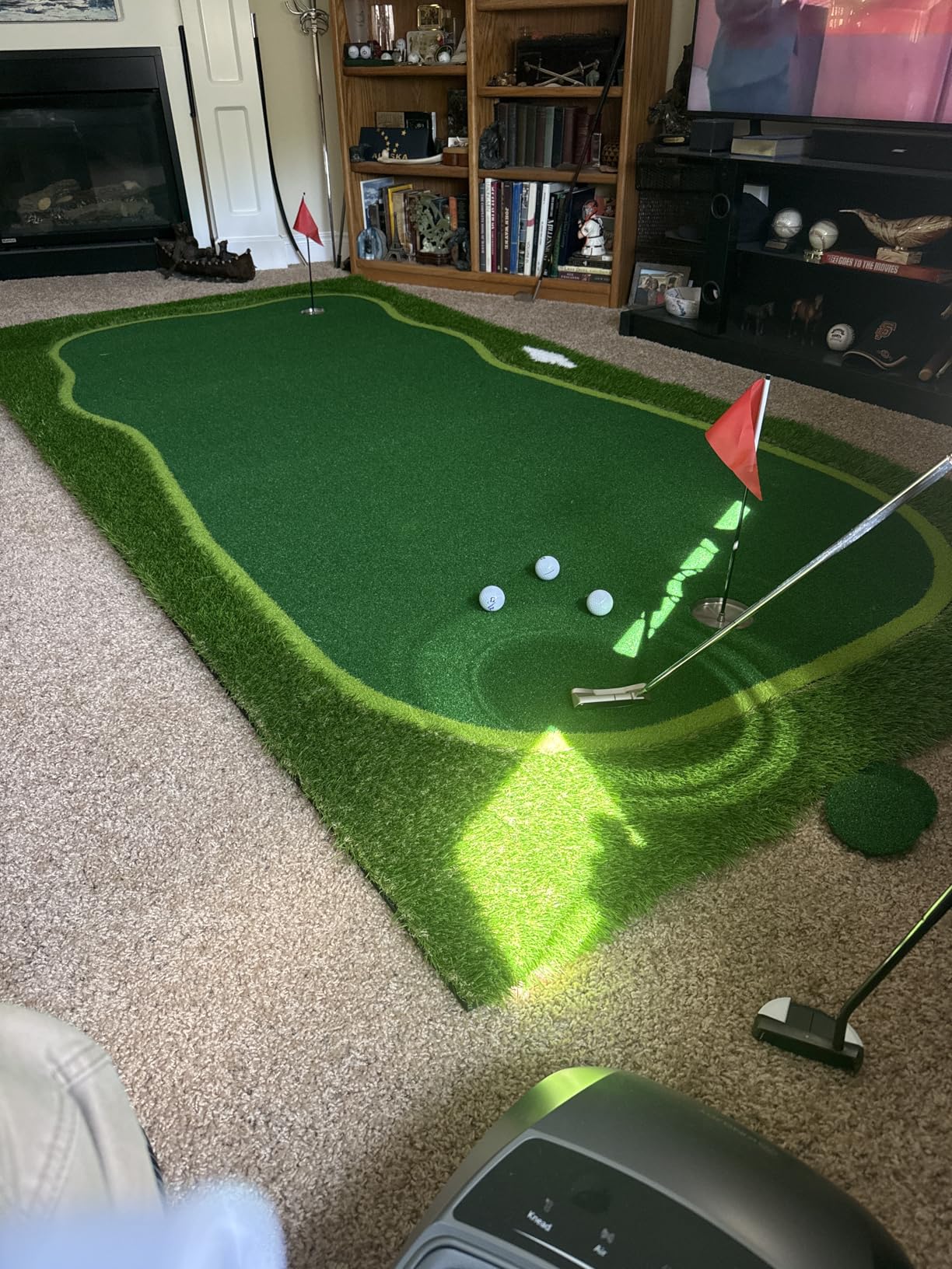 Golf Putting Green/Mat-Golf Training Mat- Professional Golf Practice Mat- Green Long Challenging Putter for Indoor/Outdoor customer photo 1