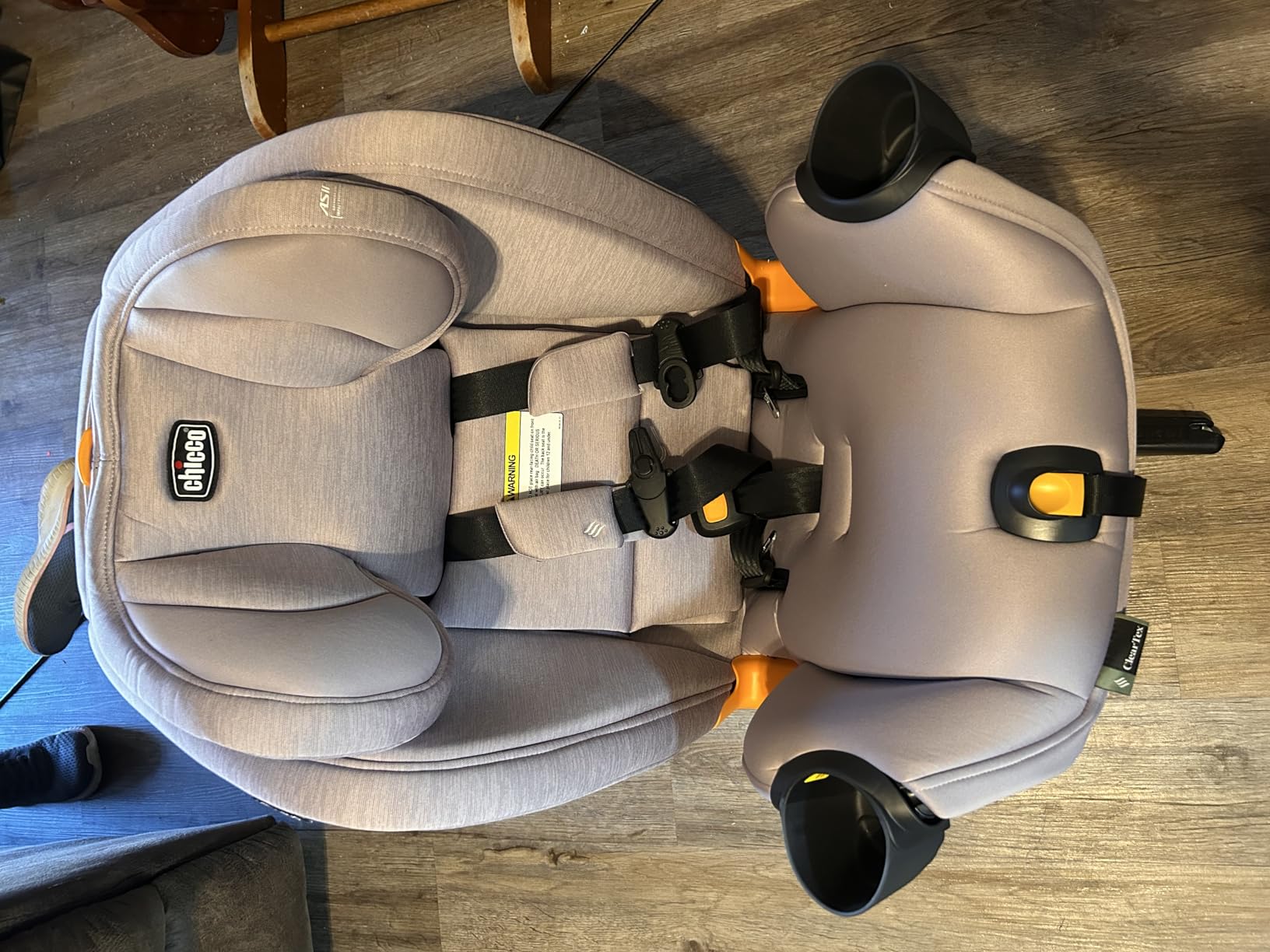 Chicco OneFit LX ClearTex All-in-One Car Seat with LeverLock Installation, Slim Design, Convertible Car Seat, Seat for Infants and Children 5-100 lbs, Lupine/Purple customer photo 1
