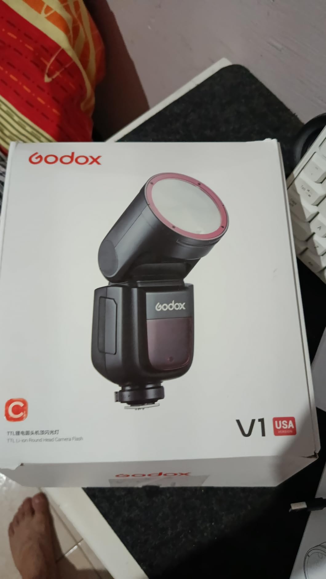 Godox V1C USA V1-C U Round Head Flash for Canon TTL Hot Shoe Flash 2.4G X Wireless HSS 1/8000s customer photo 2
