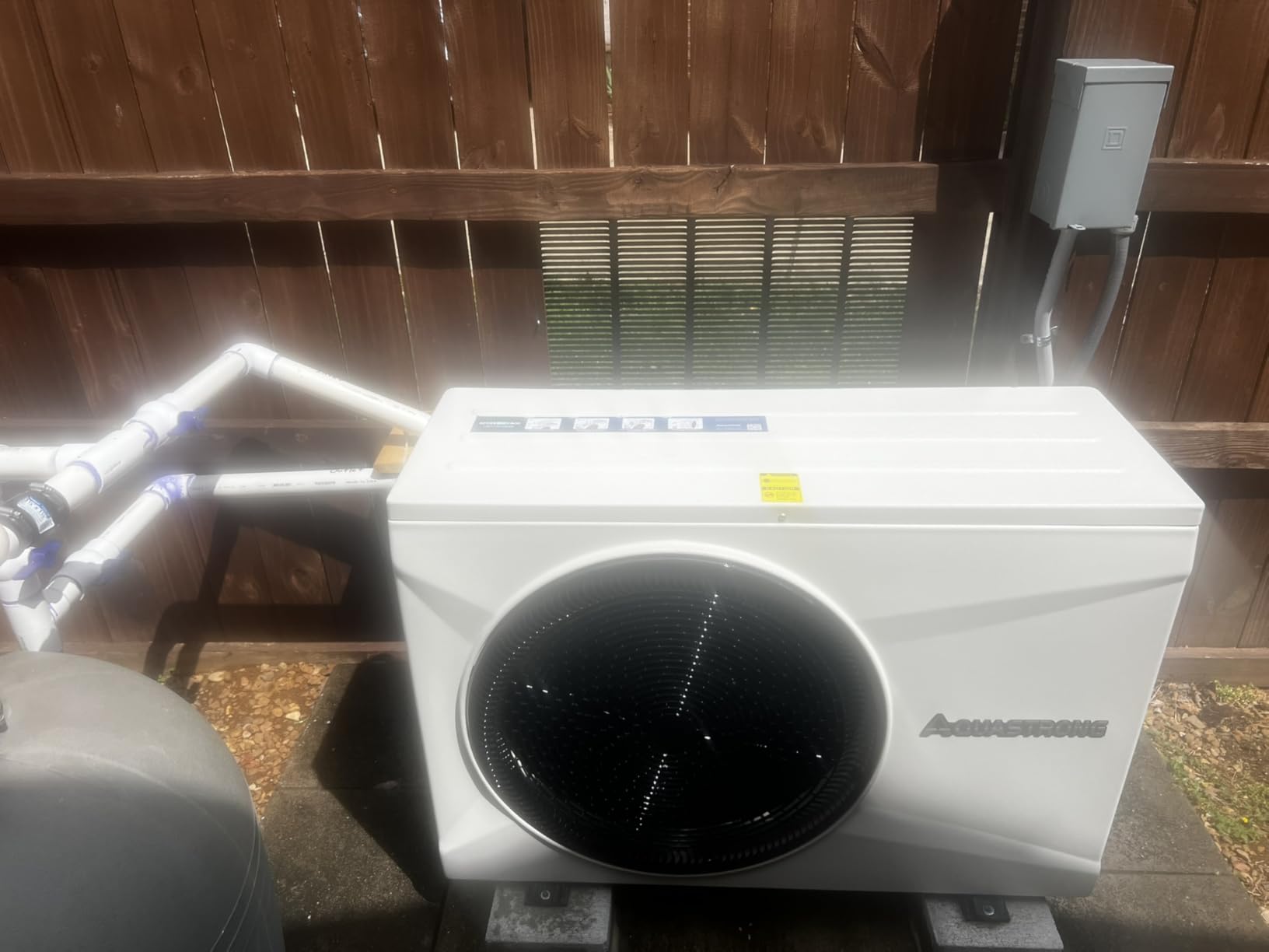 AQUASTRONG Inverter Swimming Pool Heat Pump, Pool Heater for Above Ground and Inground Pool Heating Smart WiFi Control and Cooling Pool Heater Pools Up to 9000 Gallons customer photo 2