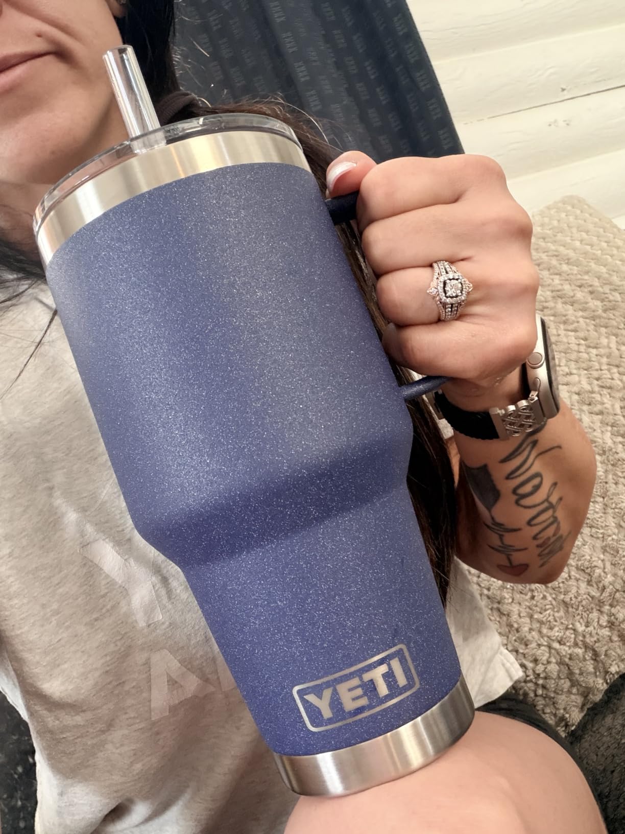 YETI Rambler 42 oz Tumbler with Handle and Straw Lid customer photo 1