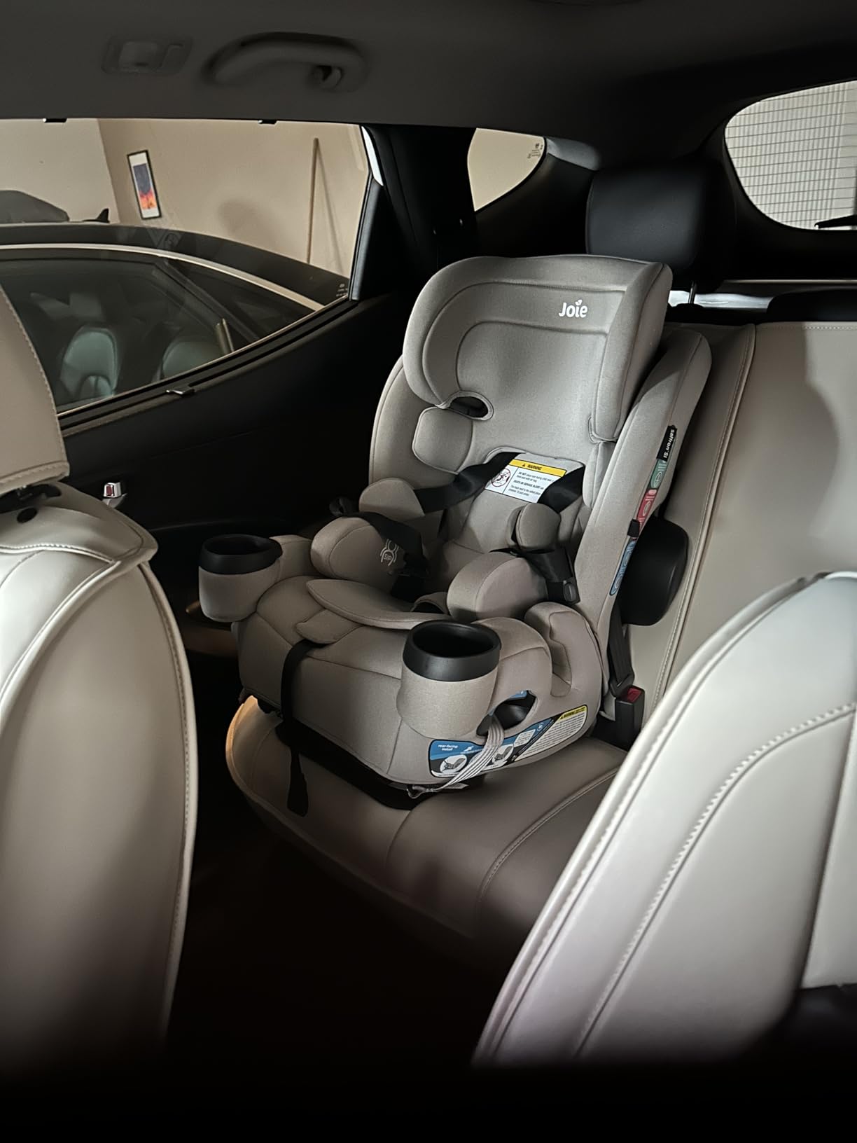 Joie Baby, Saffron SI 4-in-1 Convertible Car Seat, Rear-Facing, Forward-Facing, High-Back & Booster, LockTight Install, Side Impact Protection, No-Rethread Harness (Shale) customer photo 1