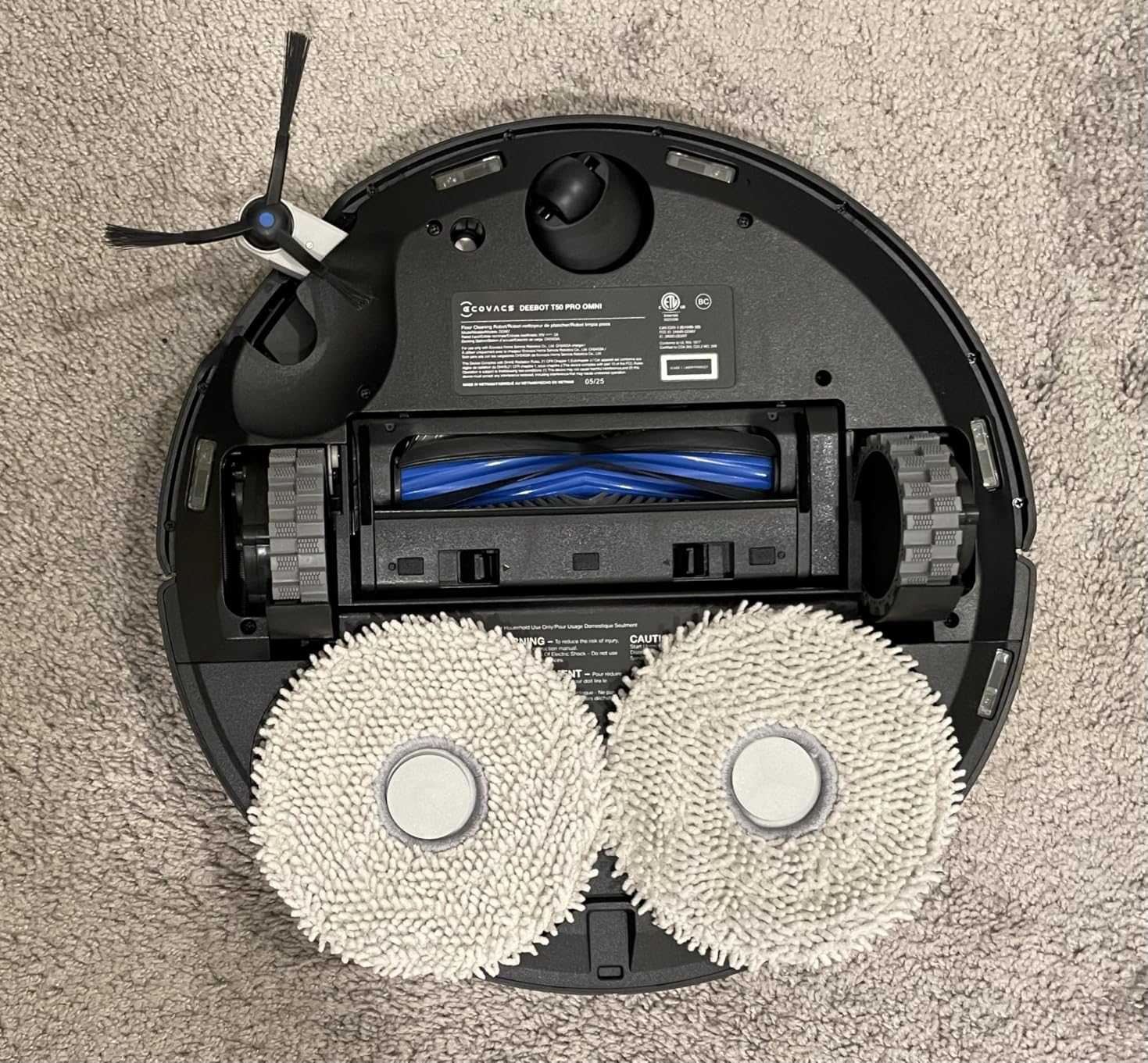 ECOVACS DEEBOT T50 Omni Robot Vacuum & Mop, 15,000Pa Suction, 3.19 Ultra-Slim, ZeroTangle 2.0, TruEdge Cleaning, AIVI 3D Navigation, Self-Emptying & Auto Mop Wash/Dry customer photo 2