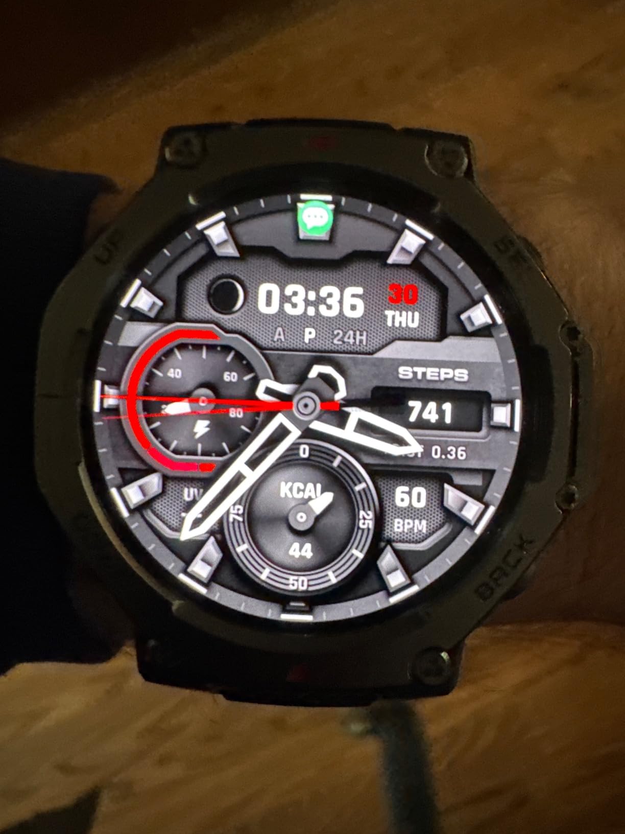 Amazfit T-Rex 3 Rugged Military Smart Watch 48mm, GPS (with Privacy), Offline Maps, Long Battery Life, 328 Feet Water-Resistant, 170 Fitness/Sport Modes, AI, Voice Control, for Android or iPhone, Gray customer photo 1