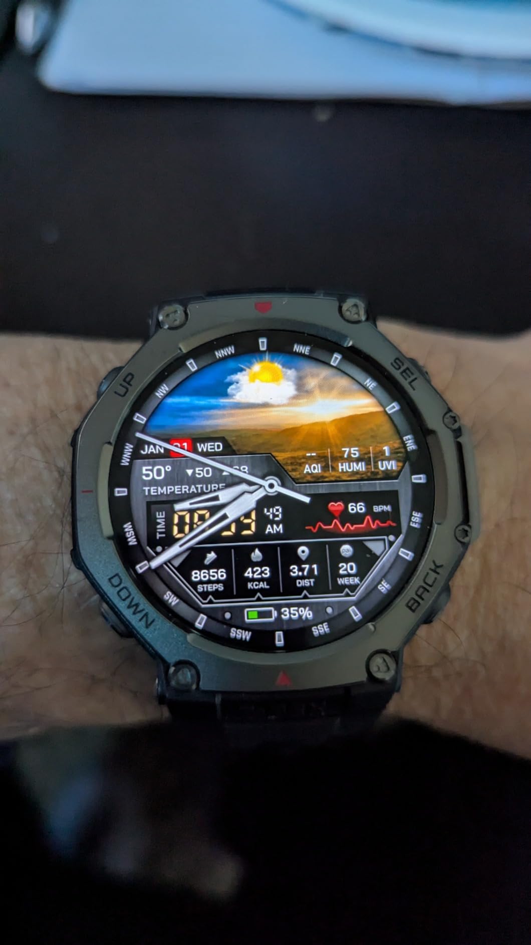 Amazfit T-Rex 3 Rugged Military Smart Watch 48mm, GPS (with Privacy), Offline Maps, Long Battery Life, 328 Feet Water-Resistant, 170 Fitness/Sport Modes, AI, Voice Control, for Android or iPhone, Gray customer photo 2