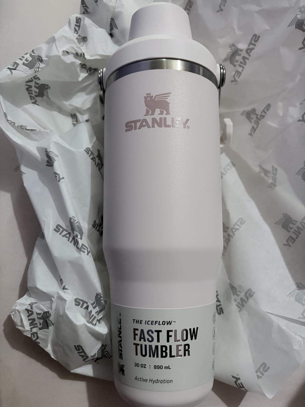 Stanley IceFlow 2.0 Fast Flow Tumbler with Handle 30 oz | Twist On Angled Spout Lid | Leakproof Water Bottle | Insulated Stainless Steel | BPA-Free | Ash customer photo 1