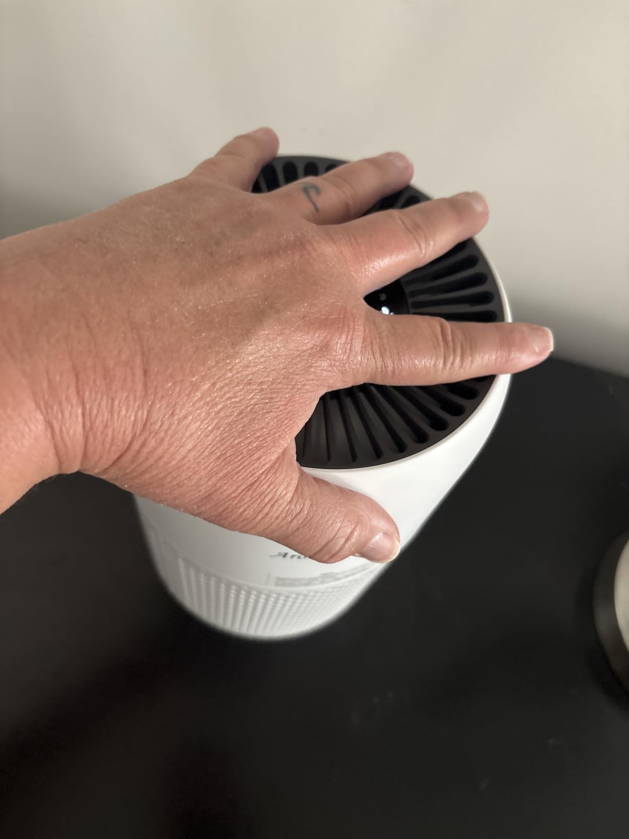 Air Purifier for Home Bedroom, AromaRoom H13 HEPA Air Filter For Smoke Pollen Dander Hair Smell Air Cleaner, 3-in-1 Filter with Sleep Mode, Quiet Air Cleaner For Pets, Home, Baby Room (White) customer photo 2