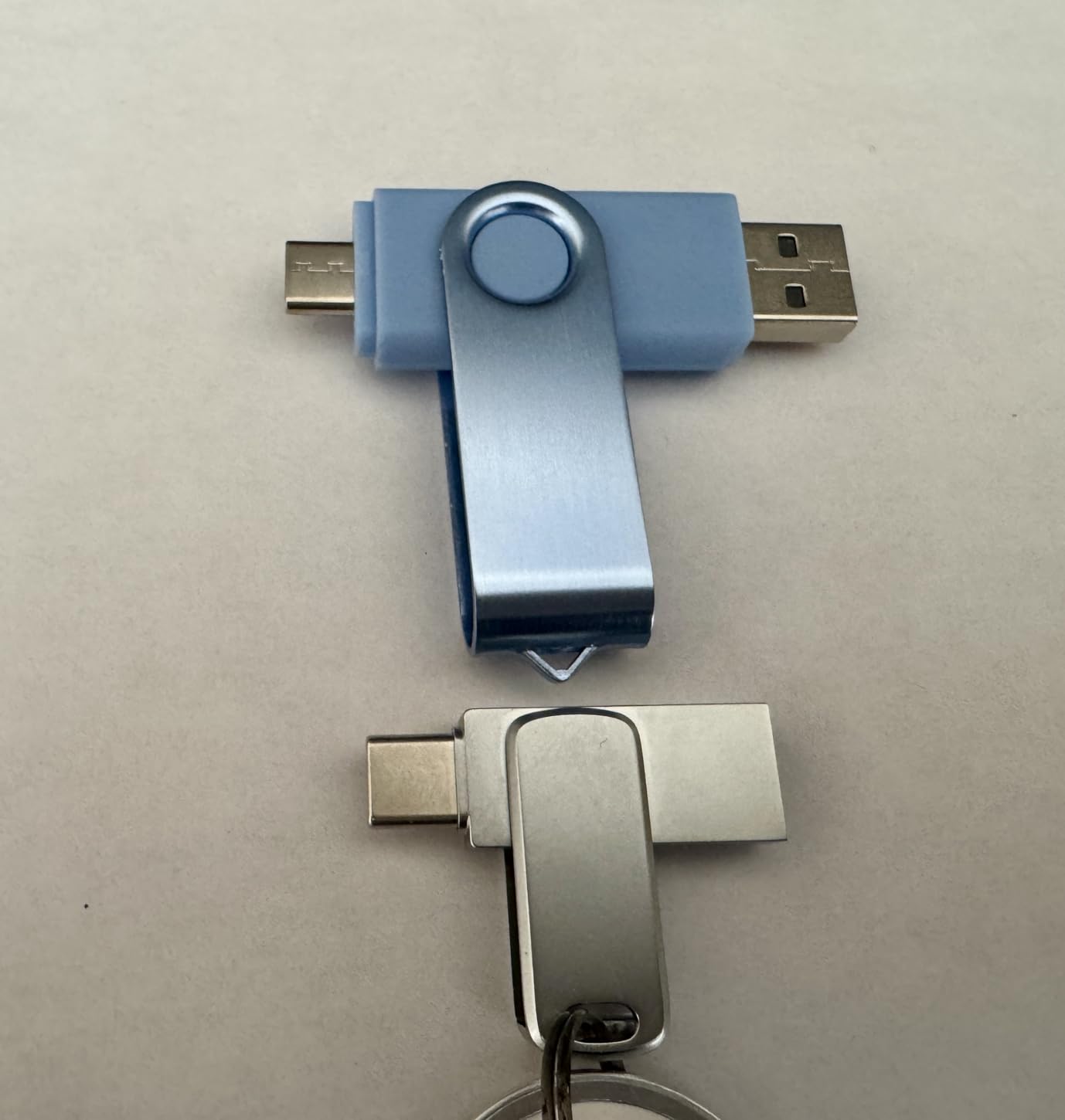 SSK 64GB Dual USB Flash Drive USB C Thumb Drive, up to 240 MB/s Type-C and USB-A 3.2 FlashDrive Memory Stick, Zinc Pendrive for iPhone 15/16Pro/Win/Android OTG with Water, Dust, and Drop Resistance customer photo 2