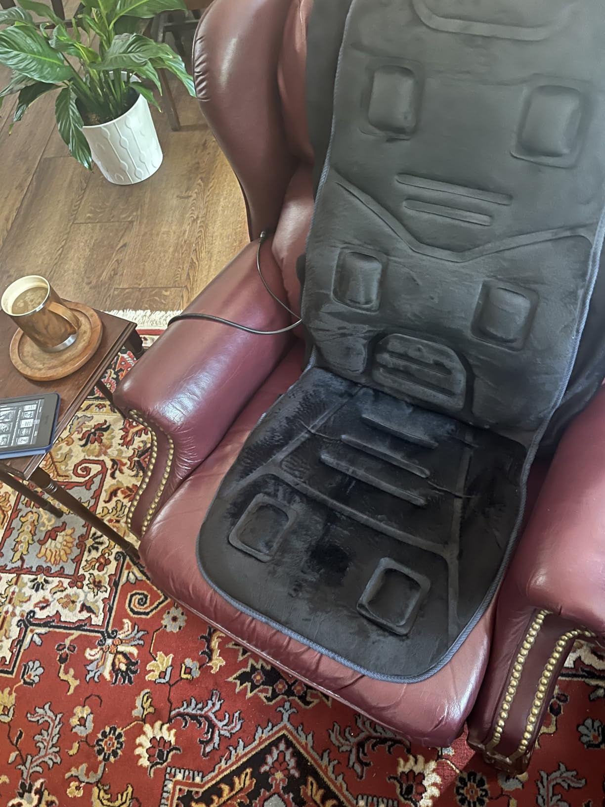COMFIER Back Massager with Heat, Massage Seat Cushion for Chair with 10 Vibration Motors, Adjustable Lumbar Support,Chair Massager for Office,Recliner,Gifts for Men,Women customer photo 2