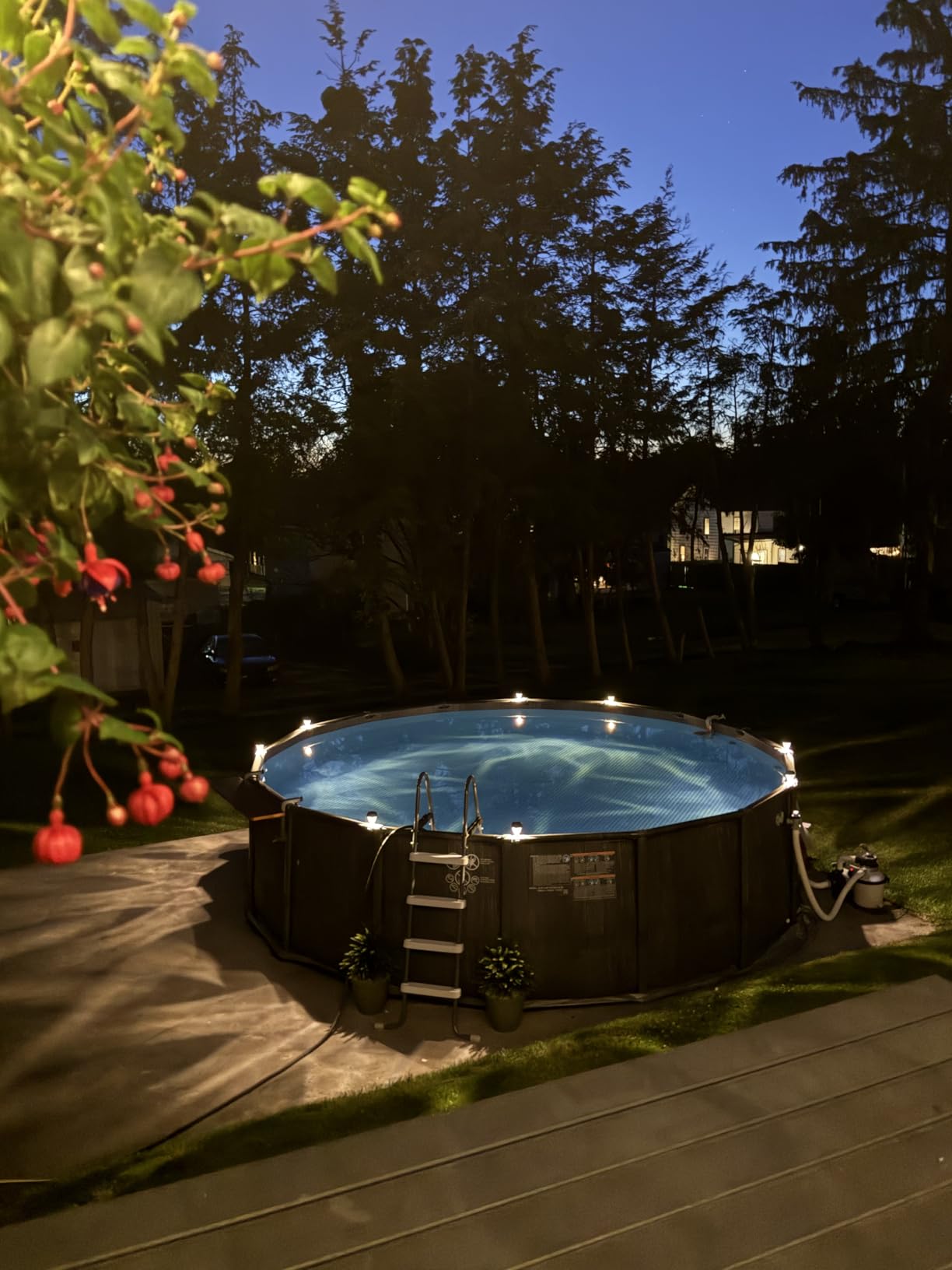 Solar Pool Lights for Above Ground Pools, LED Energy Saving Warm White Light, Waterproof for Frame Swimming Pools Night Accessories (6 Pcs) customer photo 2