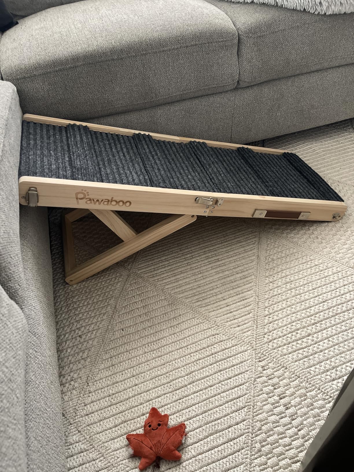 2026 Upgraded Dog Ramp for Couch, Foldable Small Dog Ramp for Sofa, 4 Adjustable Height from 13'' to 21