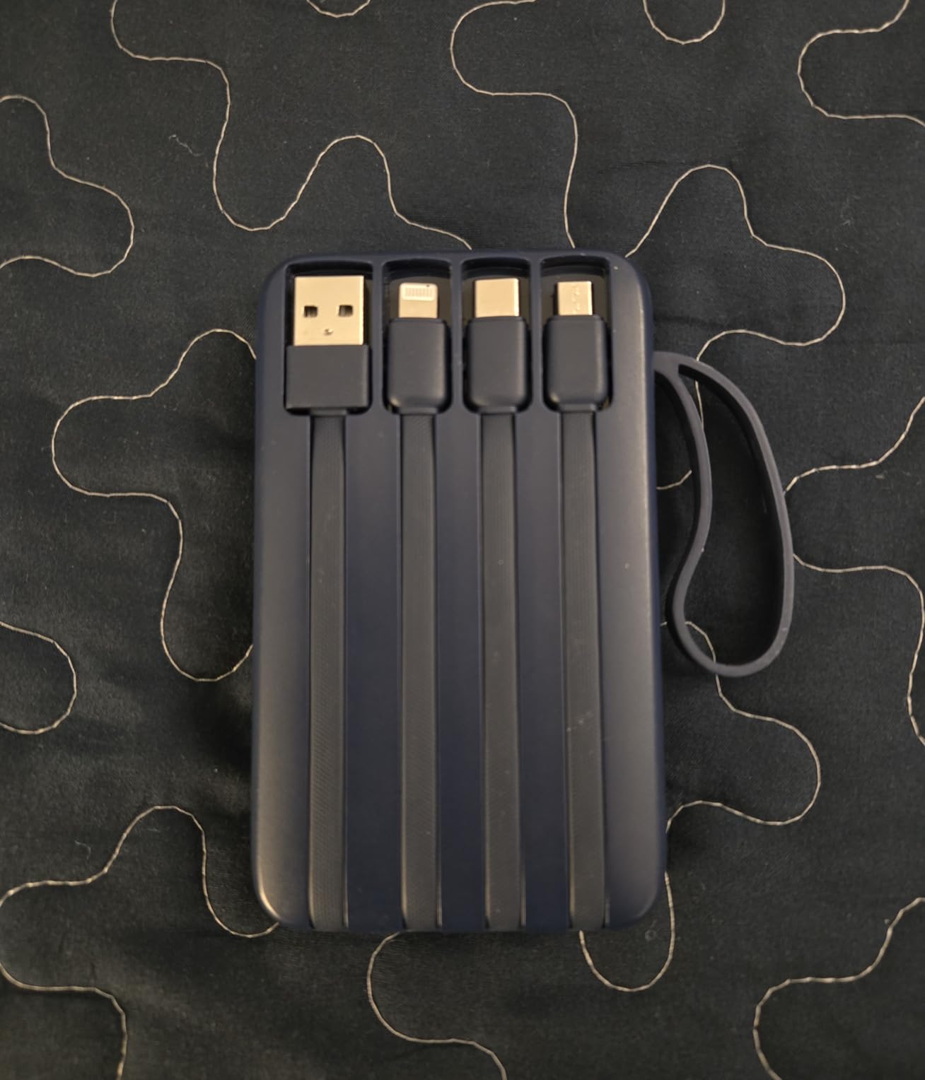 Power Bank, 15000mAh Portable Charger with Built in Cable, 22.5W Fast Charging, 6 Outputs, Slim Travel Essential Battery Pack with LED Display, Compatible with iPhone 17/16/15/14/13, iPad Black customer photo 1