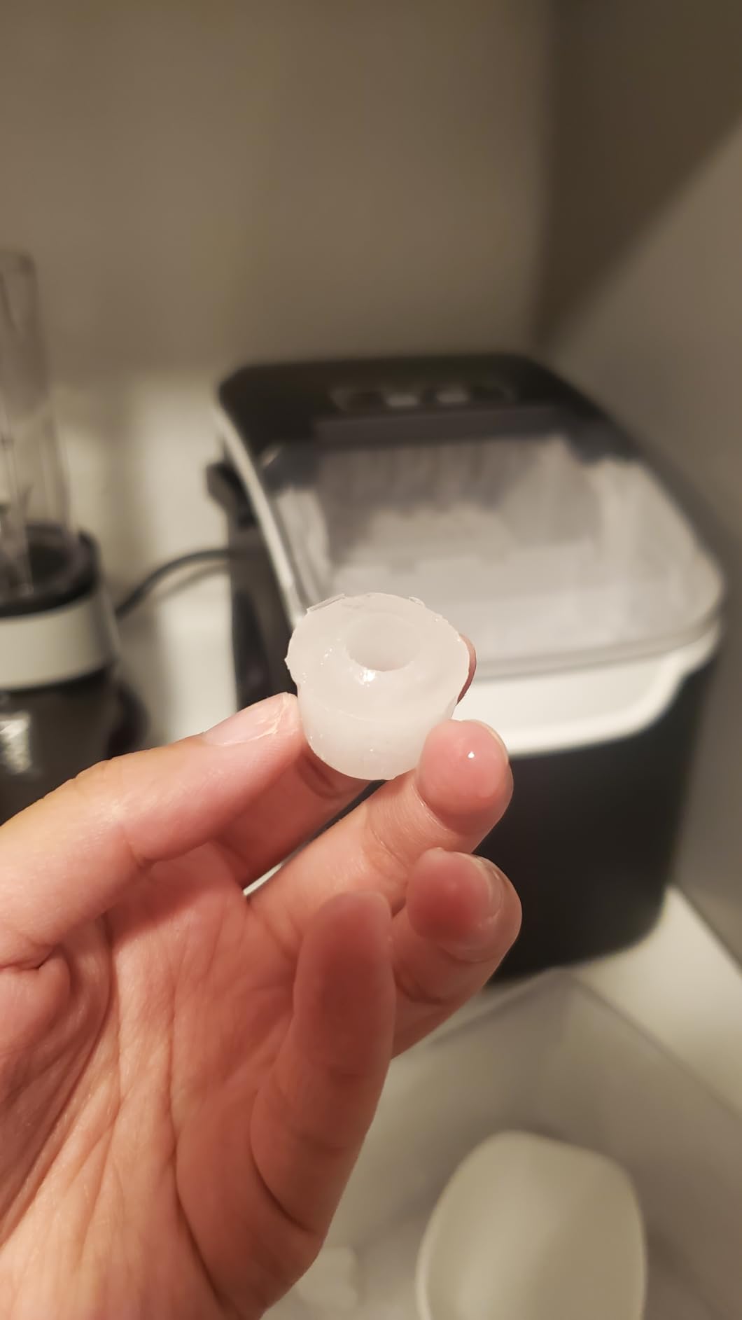 Countertop Ice Maker Machine, 8 Ice Cubes in 6 mins, 26lb/Day Bullet Ice with 2 Sizes - Portable Mini, Energy Saving & Basket/Scoop for Home/Party/Travel/Camping/Bar (Grey) customer photo 2