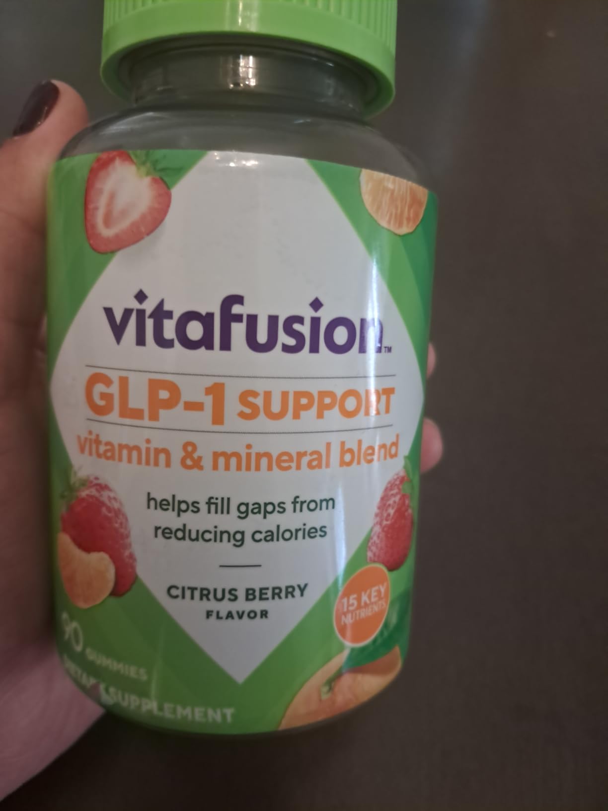 vitafusion GLP-1 Support Multivitamin, Vitamin and Mineral Blend, 15 Essential Nutrients, Citrus Berry Flavor, 90 Count, 45 Day Supply customer photo 2