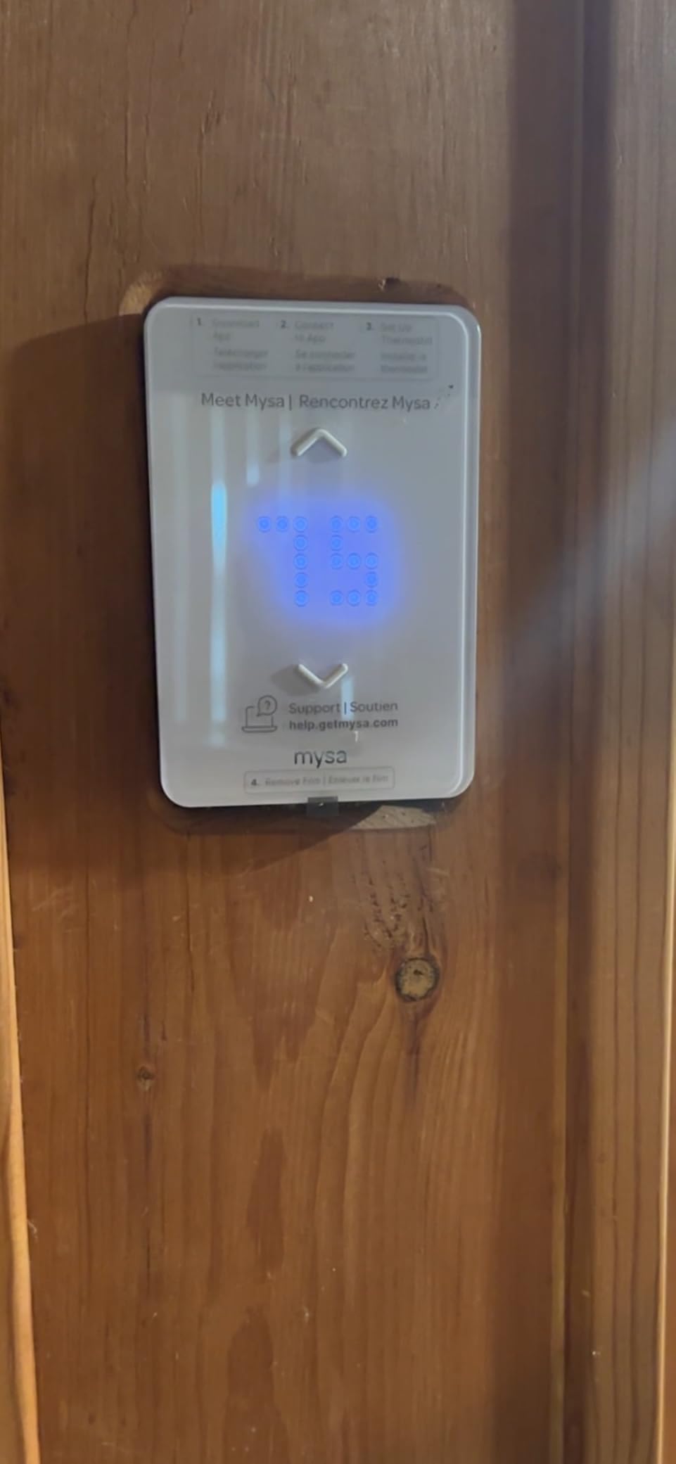 Mysa Smart Thermostat LITE for Electric Baseboard Heaters - WiFi Programmable - HomeKit, Alexa, Google - 120V-240V customer photo 2
