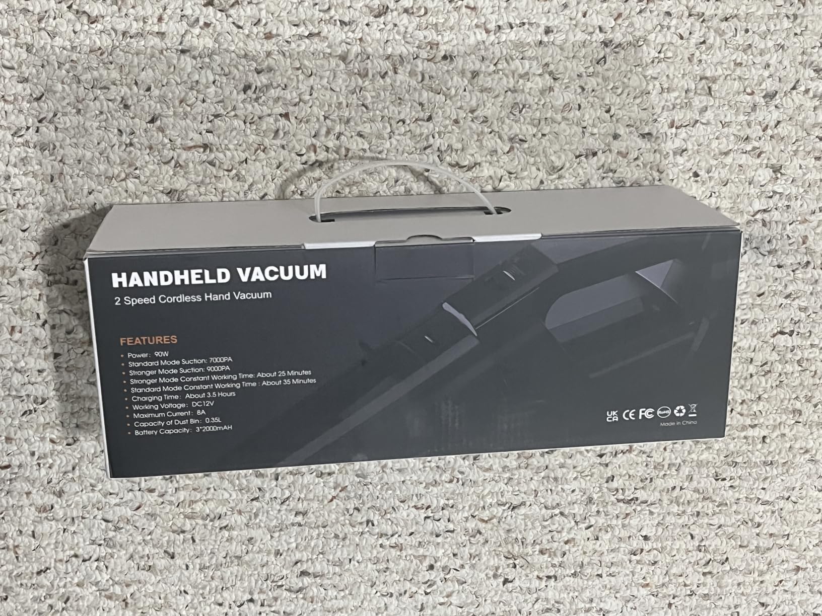 Blestan Handheld Vacuum Cordless Portable Car Vacuum with LED Light, High Power Suction, 3 in 1, Lightweight Rechargeable Hand Vacuum, Hand Held Vacuum Cleaner for Car Home Office, Pet Hair, Black customer photo 2